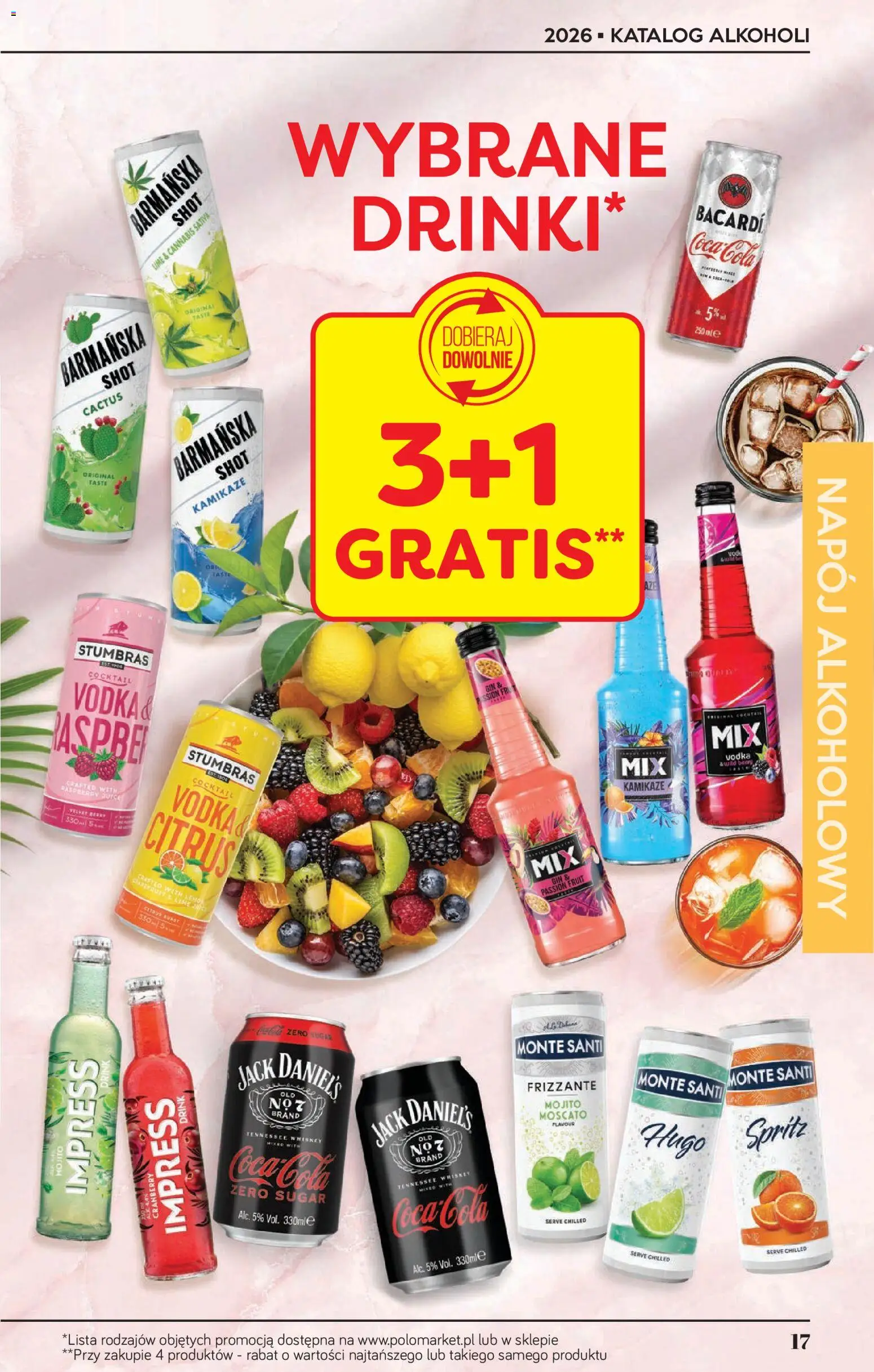 POLOmarket katalog - Alkoholi od 02.07.2026 | Strona: 17 | Produkty: Coca cola, Jack Daniel's, Monte Santi, Gin
