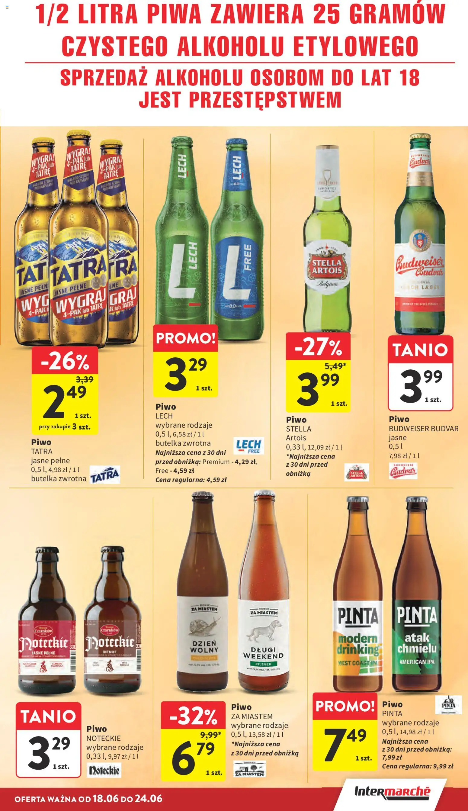Intermarche gazetka od 18.06.2026 | Strona: 33 | Produkty: Piwo