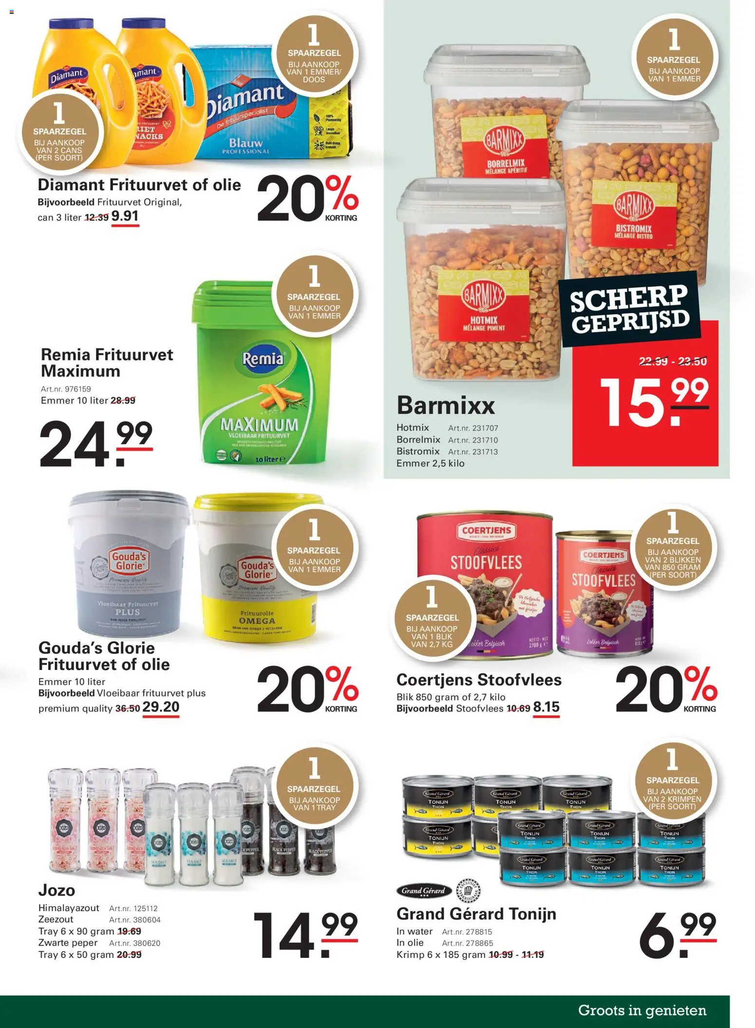 {H1} | Pagina: 37 | Producten: Olie, Stoofvlees, Tonijn, Zwarte Peper