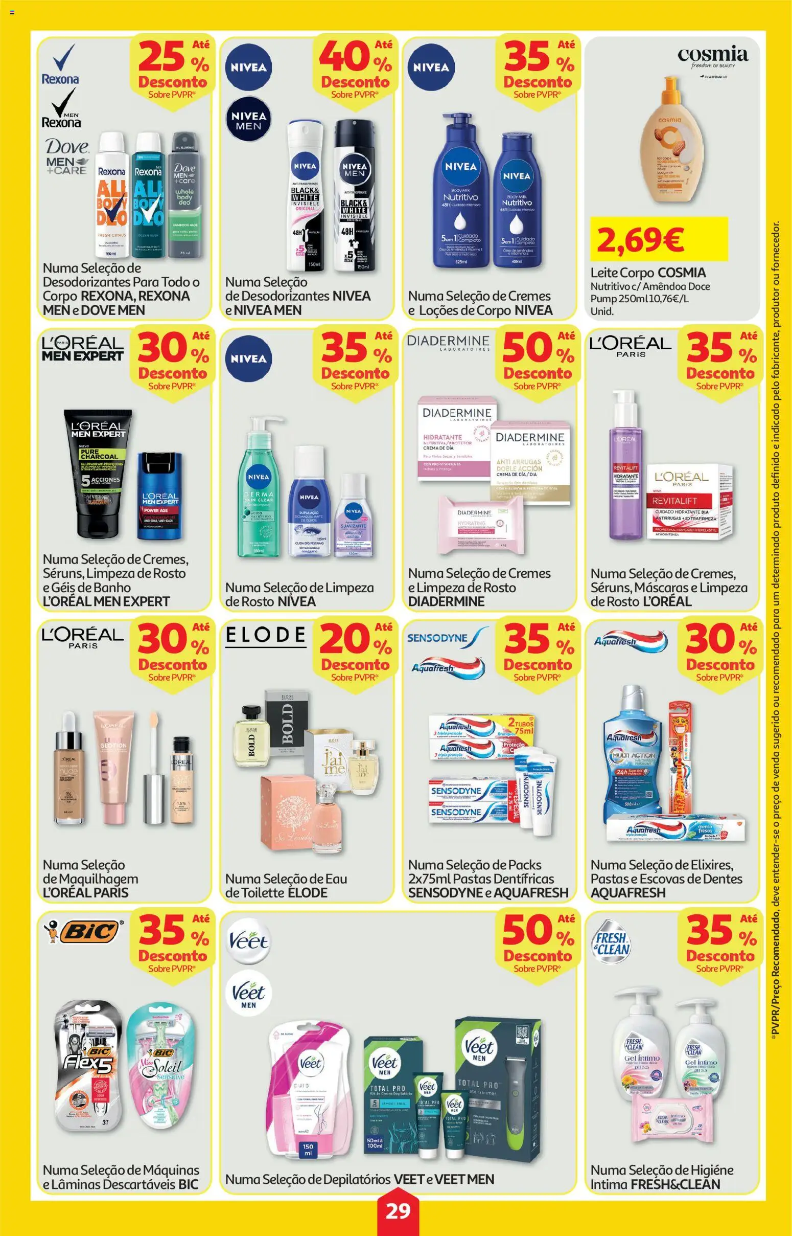 Auchan folheto │ válido de 04.06.2026 | Página: 29 | Produtos: Maquilhagem, Leite, Banho, Gin