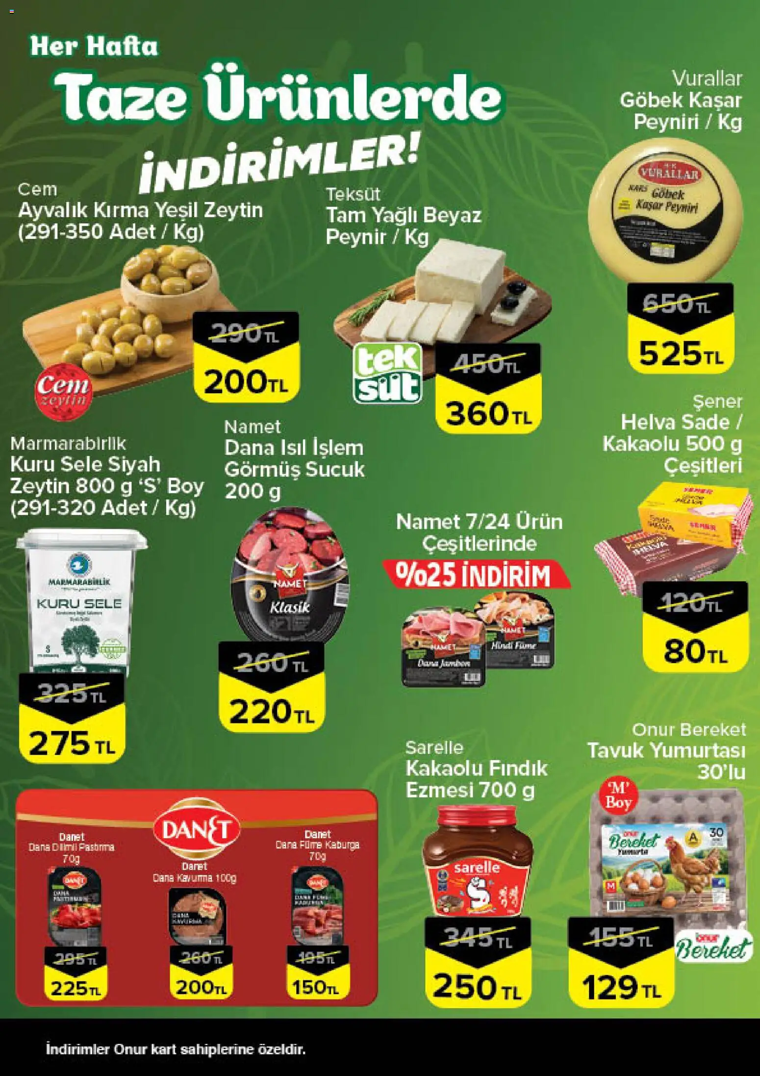 Onur Market - Taze Ürünlerde İndirimler - Bursa - 14.05.2026 tarihinden itibaren geçerlidir | Sayfa: 2