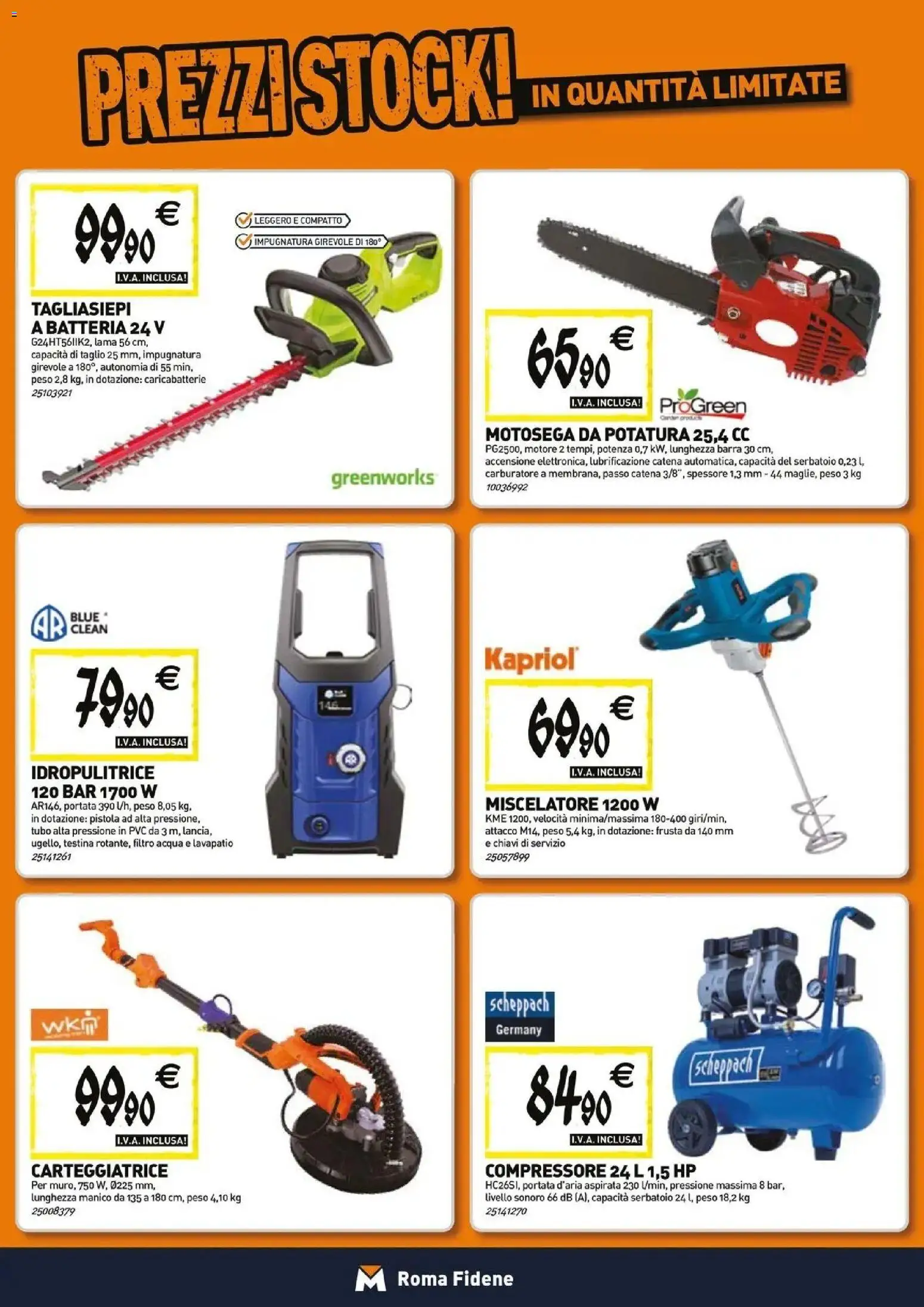 Nuovo TECNOMAT catalogo Roma dal 27/08/2026 > offerte anteprima 🛍️ | Pagina: 18 | Prodotti: Compressore, Tubo, Motosega, Caricabatterie