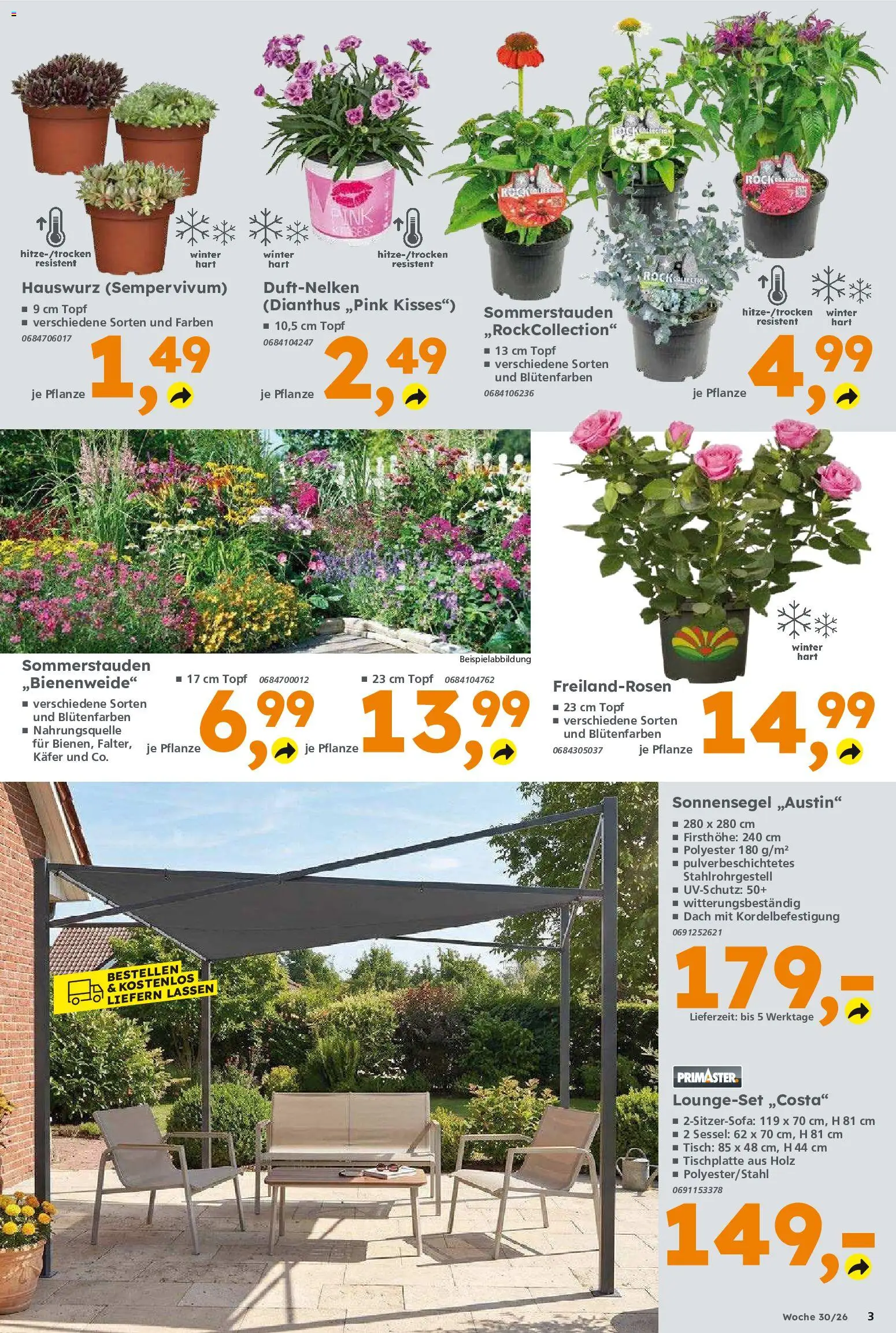 Globus Baumarkt Prospekt – gültig ab 20.07.2026 | Seite: 3 | Produkte: Sessel, Tisch