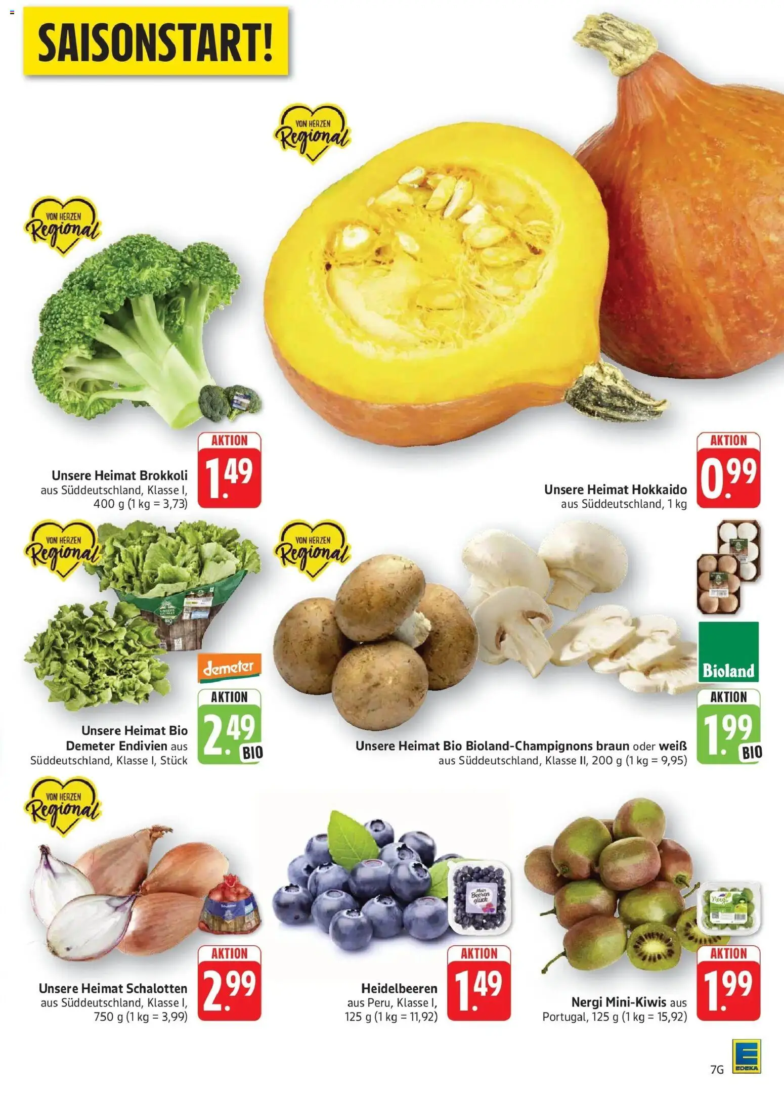 Edeka Prospekt Geislingen (ab 21.09.2026) » Angebote Online | Seite: 7 | Produkte: Heidelbeeren, Brokkoli