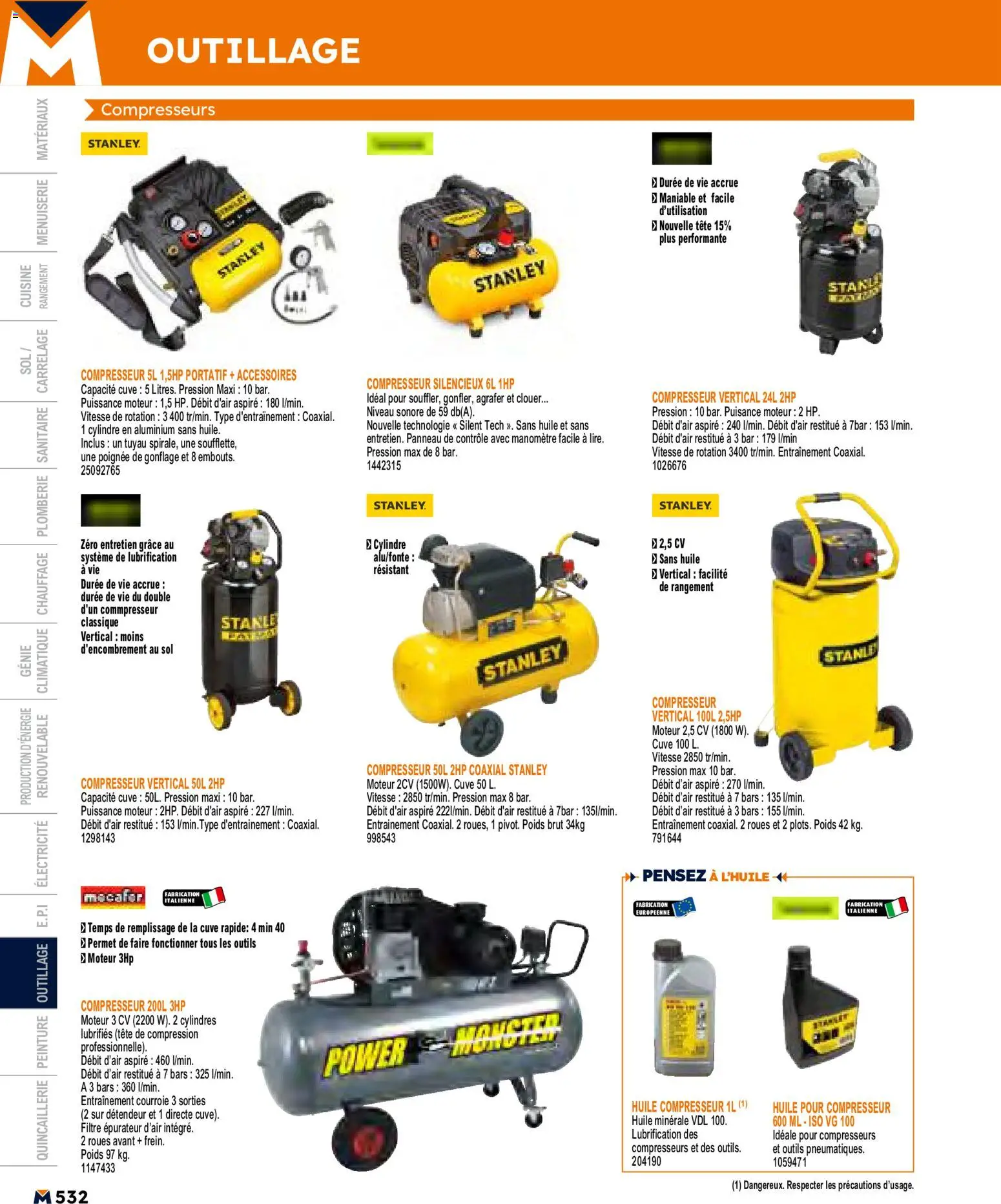 {H1} | Page: 532 | Produits: Filtre, Compresseur, Tuyau, Huile