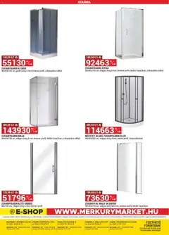 Merkury Market akciós újság - amely érvényes a következő dátumtól: 2026.08.01. | Oldal: 40 | Termékek: Zuhanykabin