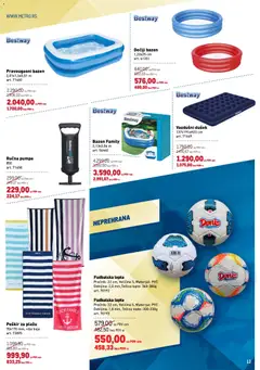 Metro katalog - pregled Metro kataloga - važi od 23.07.2026 | Strana: 13 | Proizvode: Lopta, Dušek, Peškir