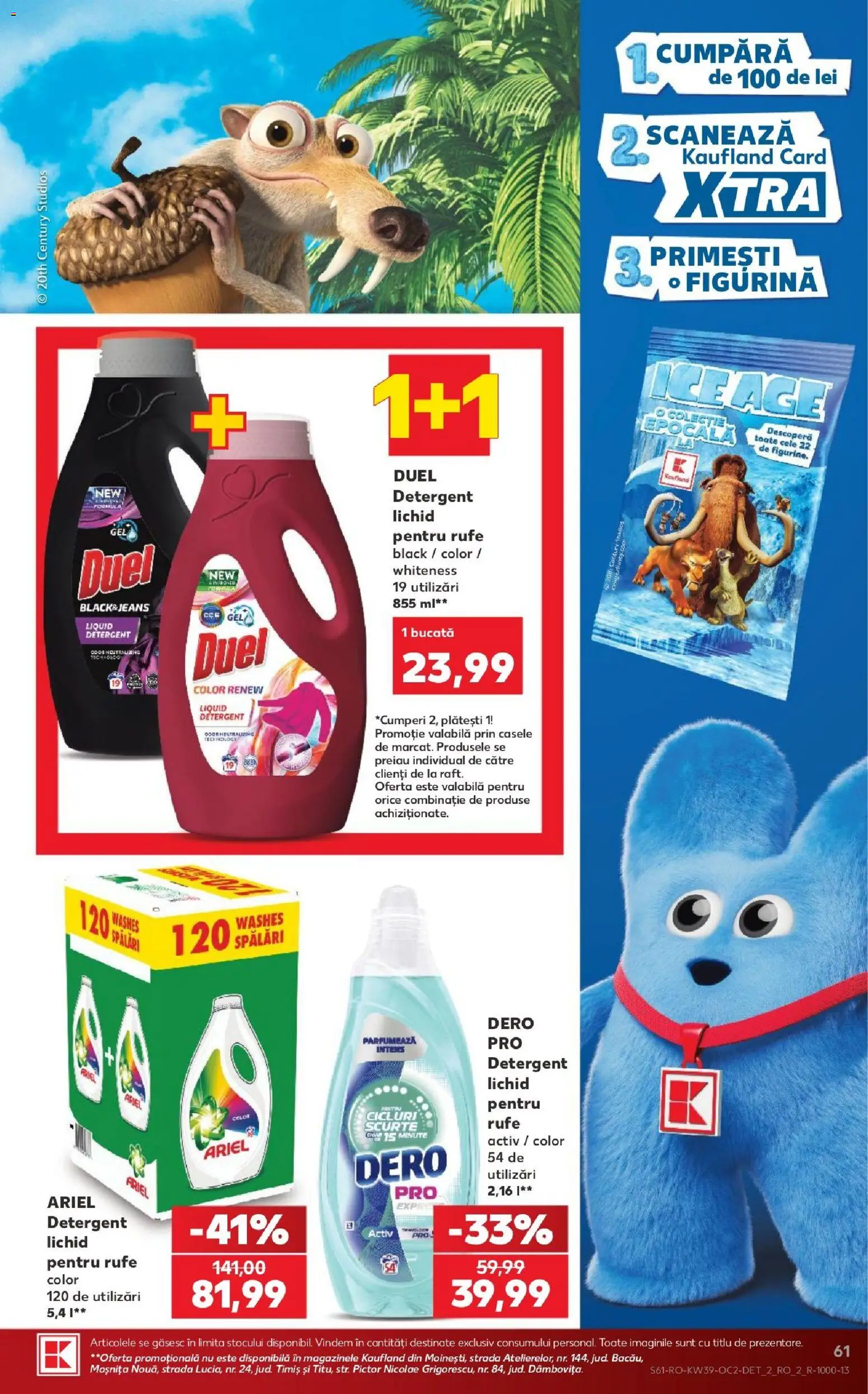 Kaufland RO akciós ujság - amely érvényes a következő dátumtól: 2026.09.23. | Oldal: 61 | Termékek: Ariel