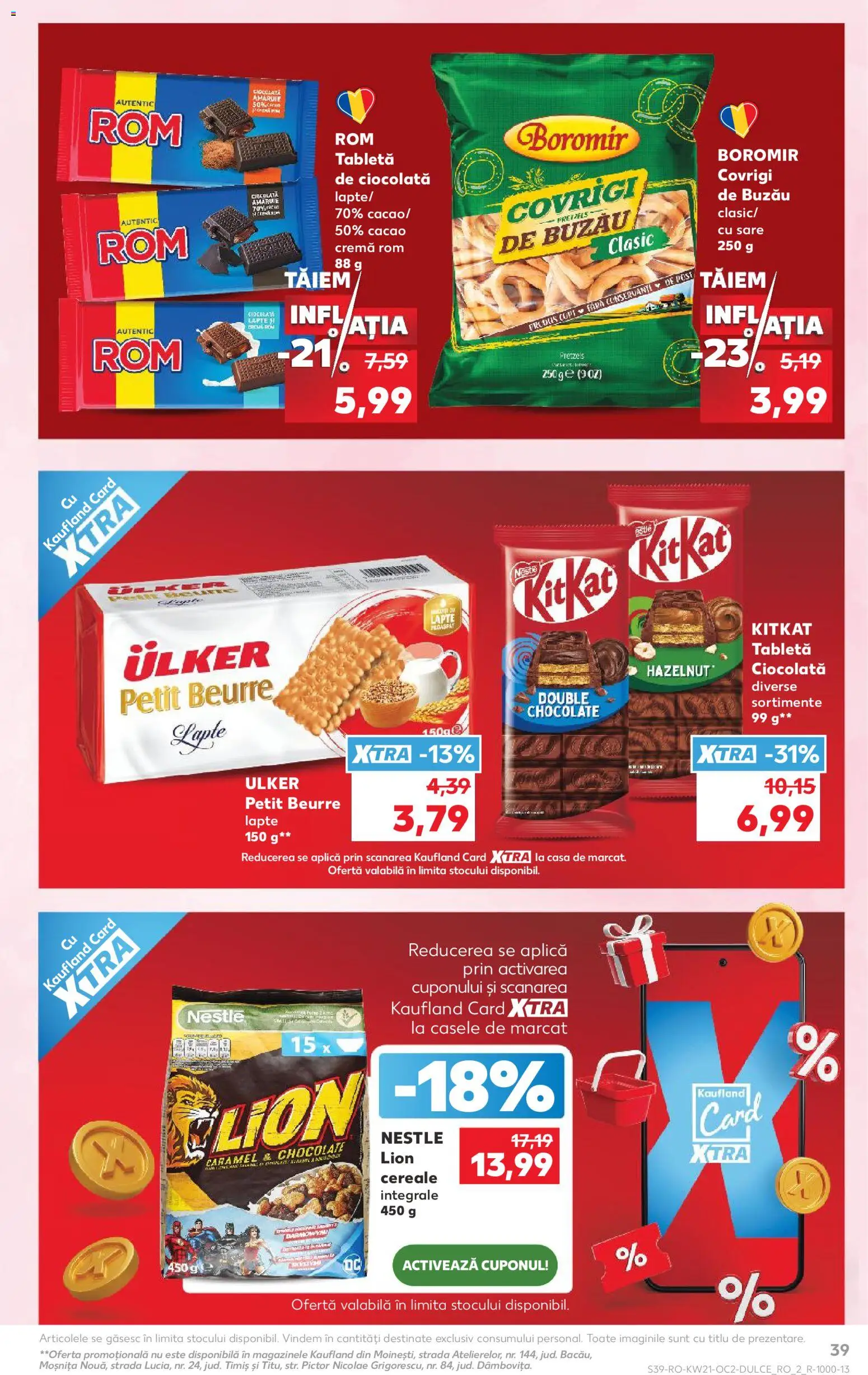 Noul catalog Kaufland – valabil de la 20.05.2026 | Pagină: 39 | Produse: Tabletă, Lapte, Cremă, Cacao