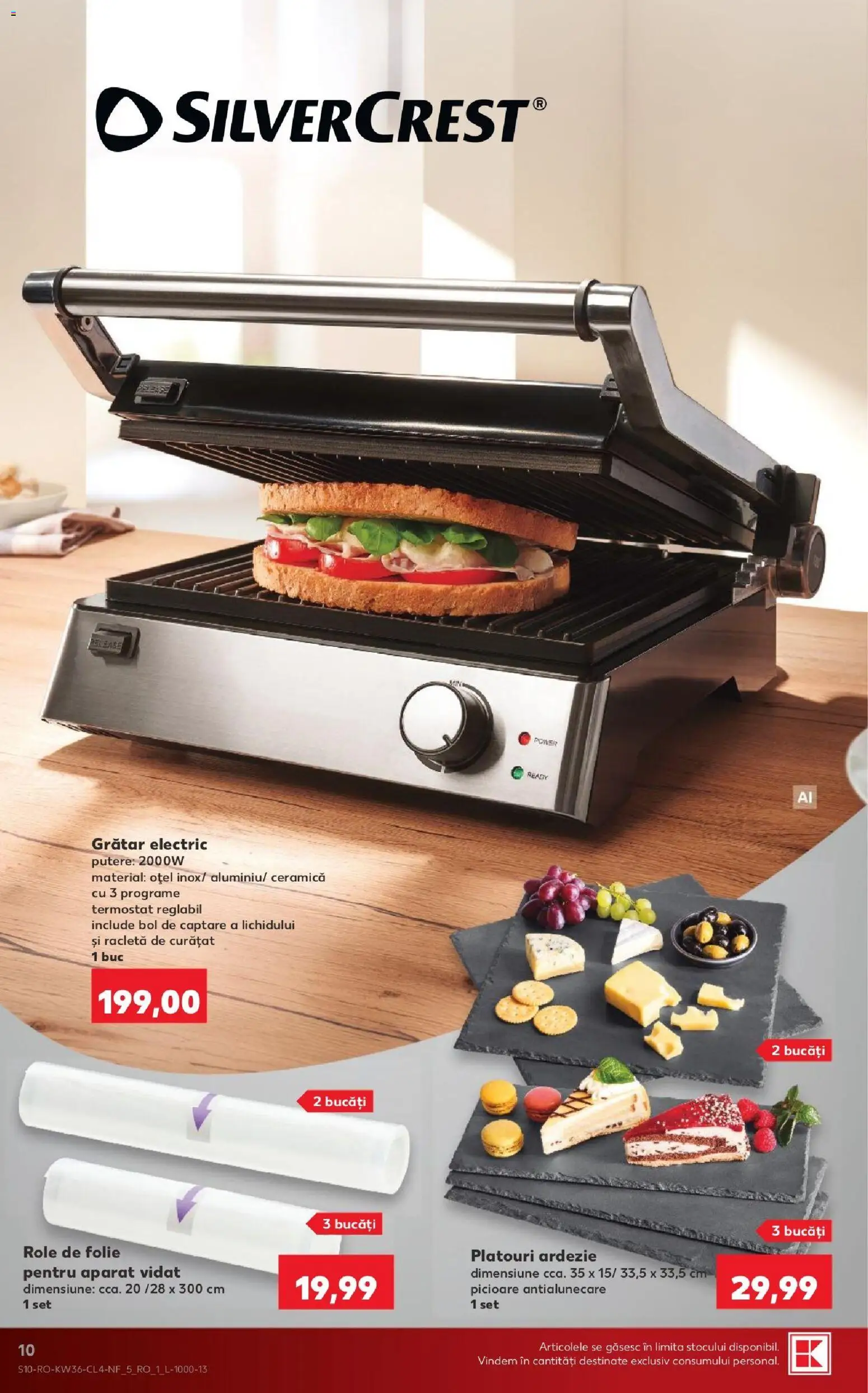 Noul catalog Kaufland – valabil de la 02.09.2026 | Pagină: 10 | Produse: Bol, Grătar, Role, Aparat