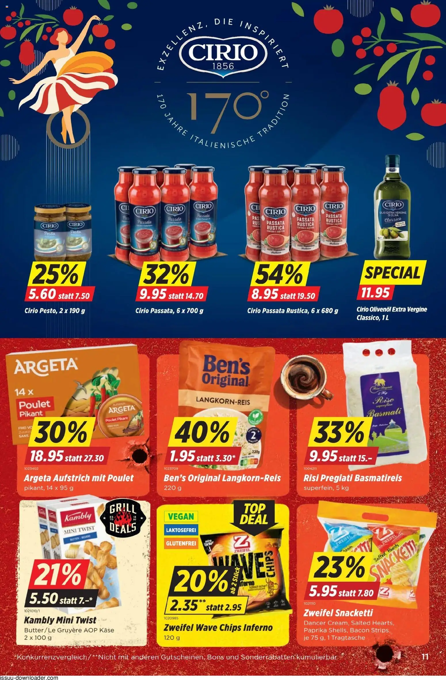 Denner aktionen – gültig ab 04.06.2026 | Seite: 11 | Produkte: Basmatireis, Box, Butter, Chips