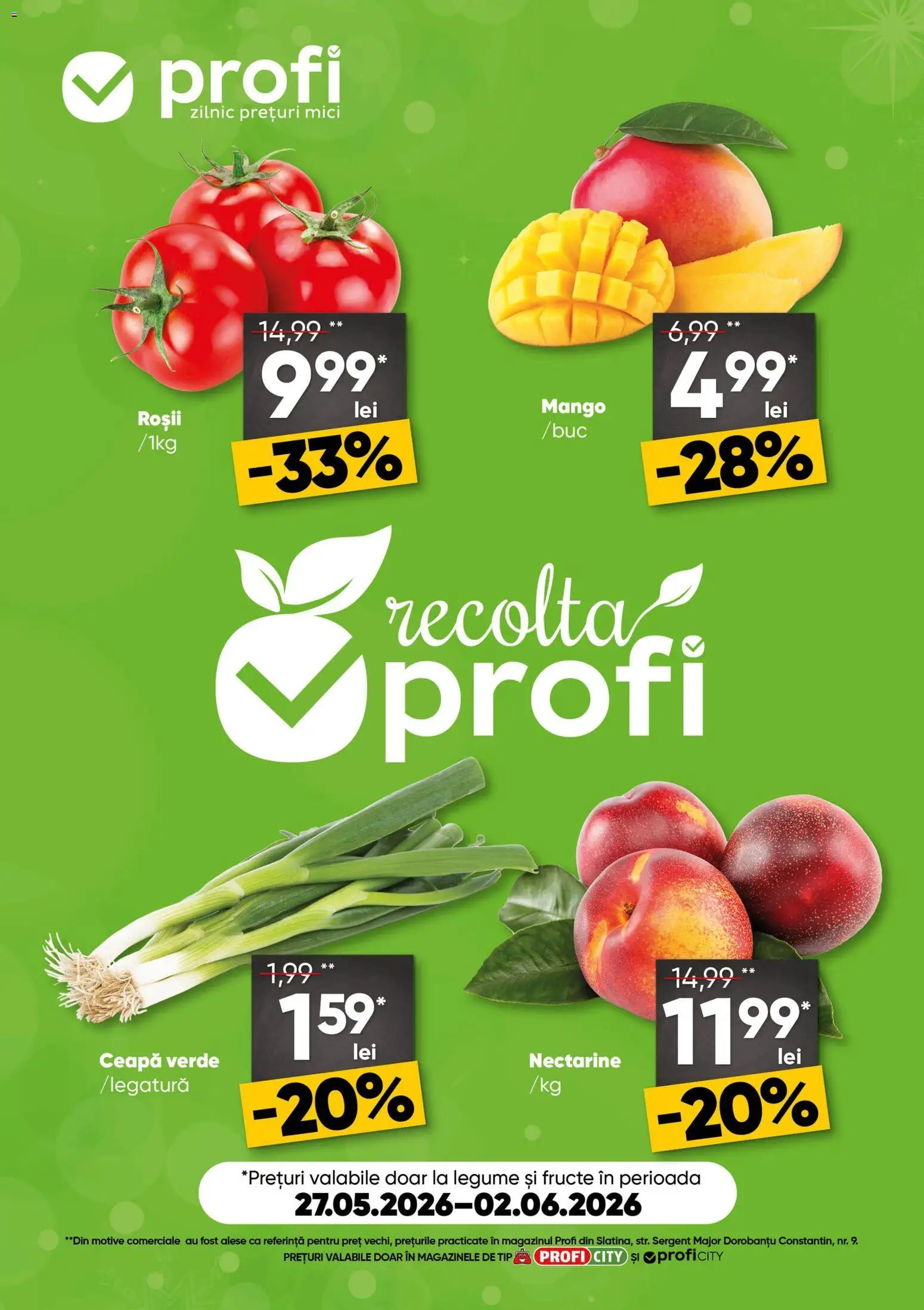 Noul catalog Profi – valabil de la 27.05.2026 | Pagină: 1 | Produse: Temizlik kovası, Mici, Roșii, Ceapă