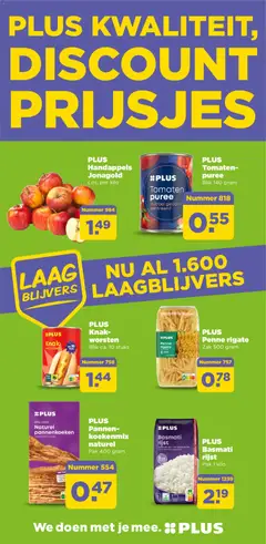 PLUS Basmati rijst, Pak 1 kilo - Voorbeeld van een folder van Plus, geldig van 20.05.2026 | Pagina: 21 | Producten: Tomaten, Pasta, Pannenkoeken, Zak