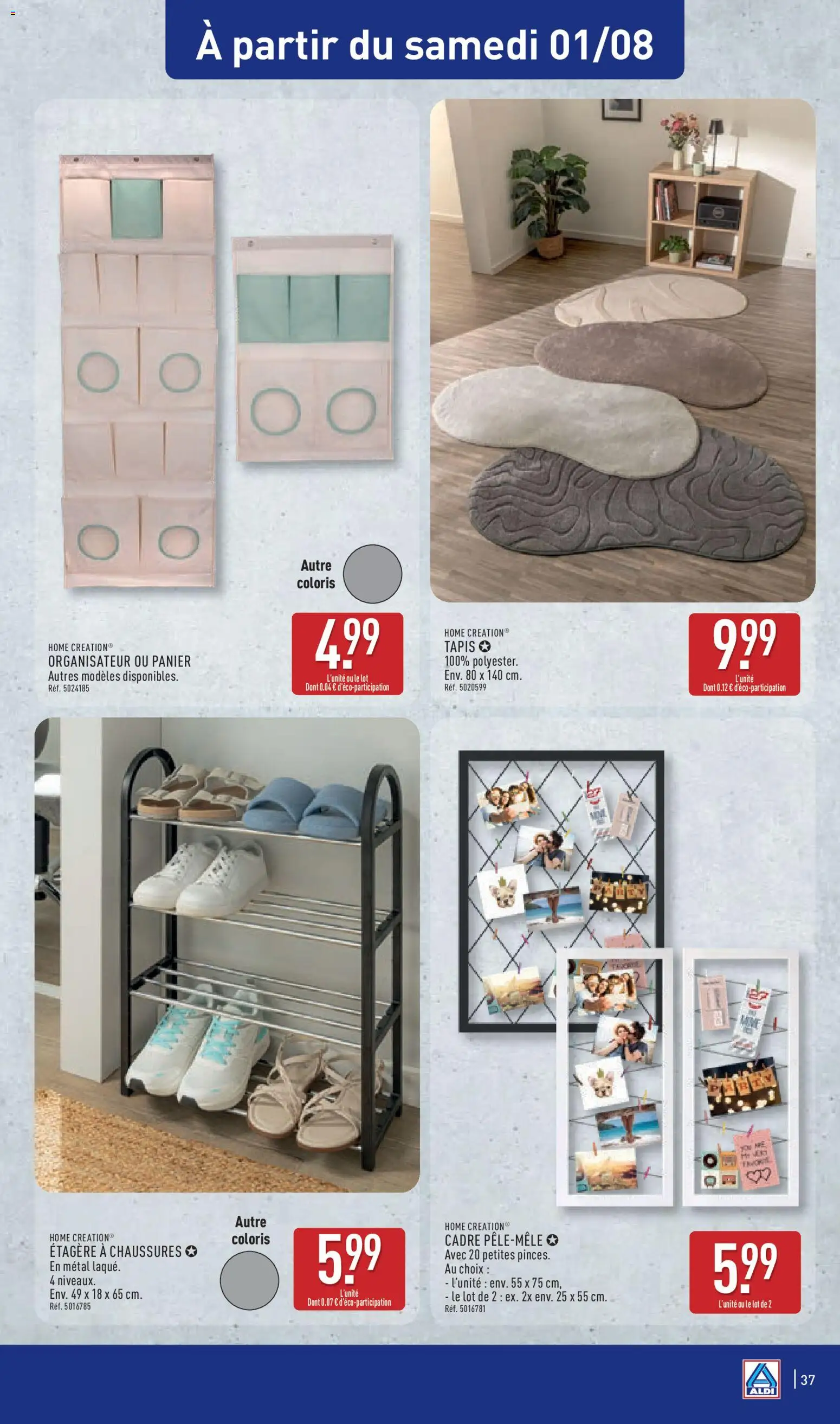 {H1} | Page: 41 | Produits: Étagère, Tapis, Home Creation, Cadre