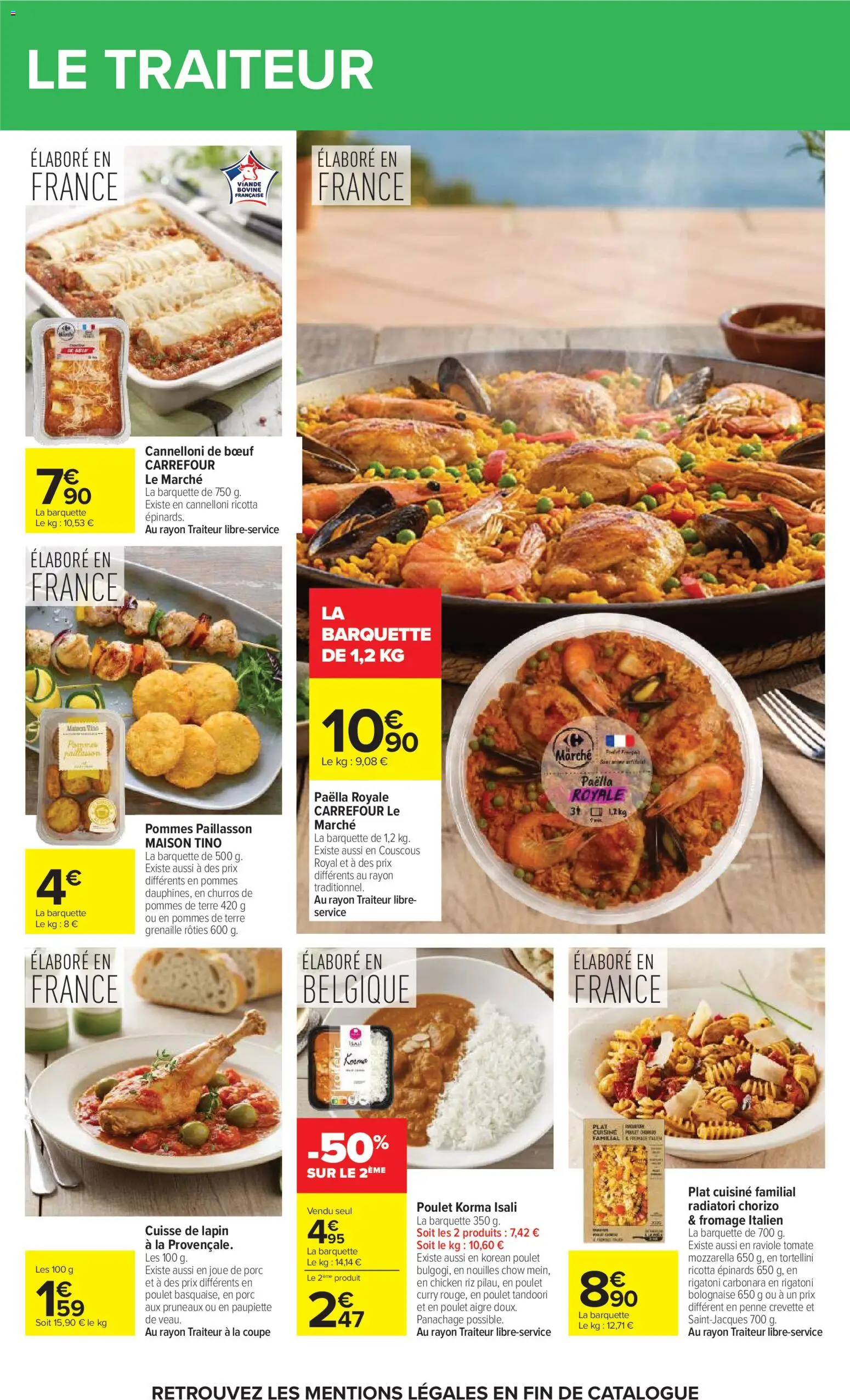 {H1} | Page: 23 | Produits: Chorizo, Crevette, Ricotta, Pommes de terre