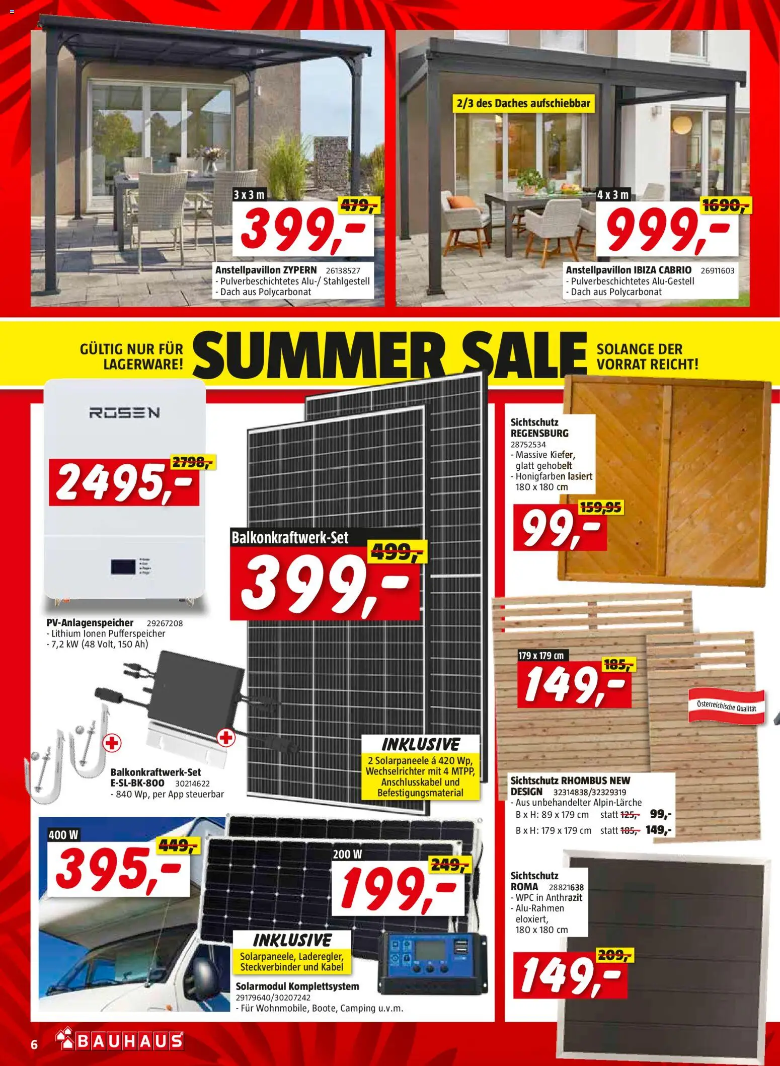 Bauhaus Summer Sale gültig ab 05.08.2026 | Seite: 6 | Produkte: Kabel