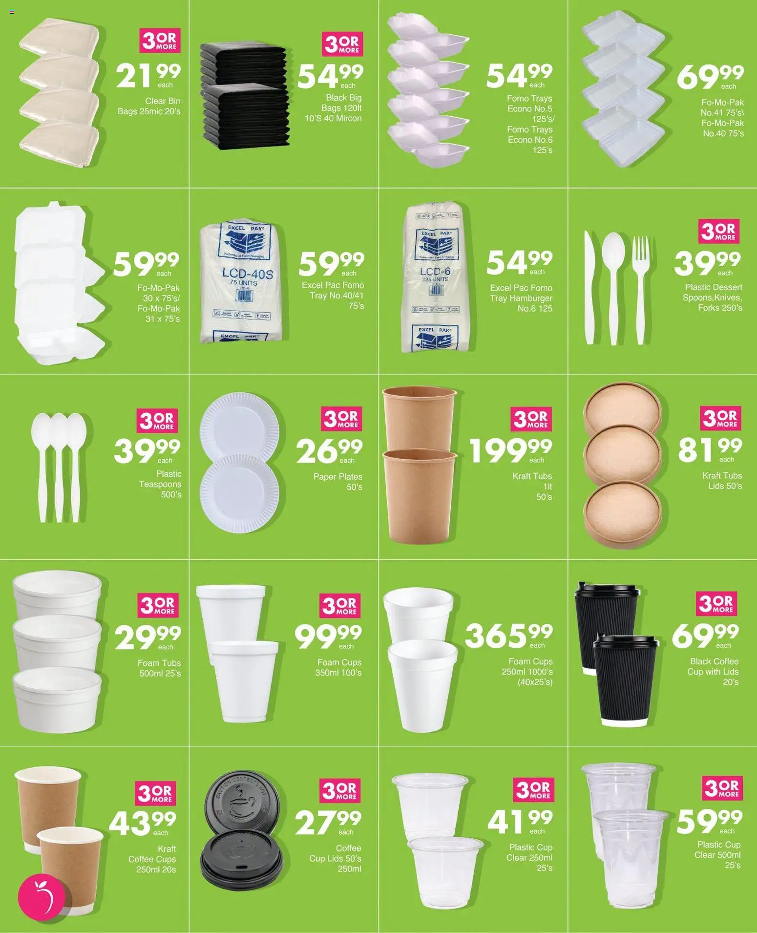 New Save catalogue – valid from 07/09/2026 | Page: 20 | Products: Tray, Paper, Paper plates, Coffee cups