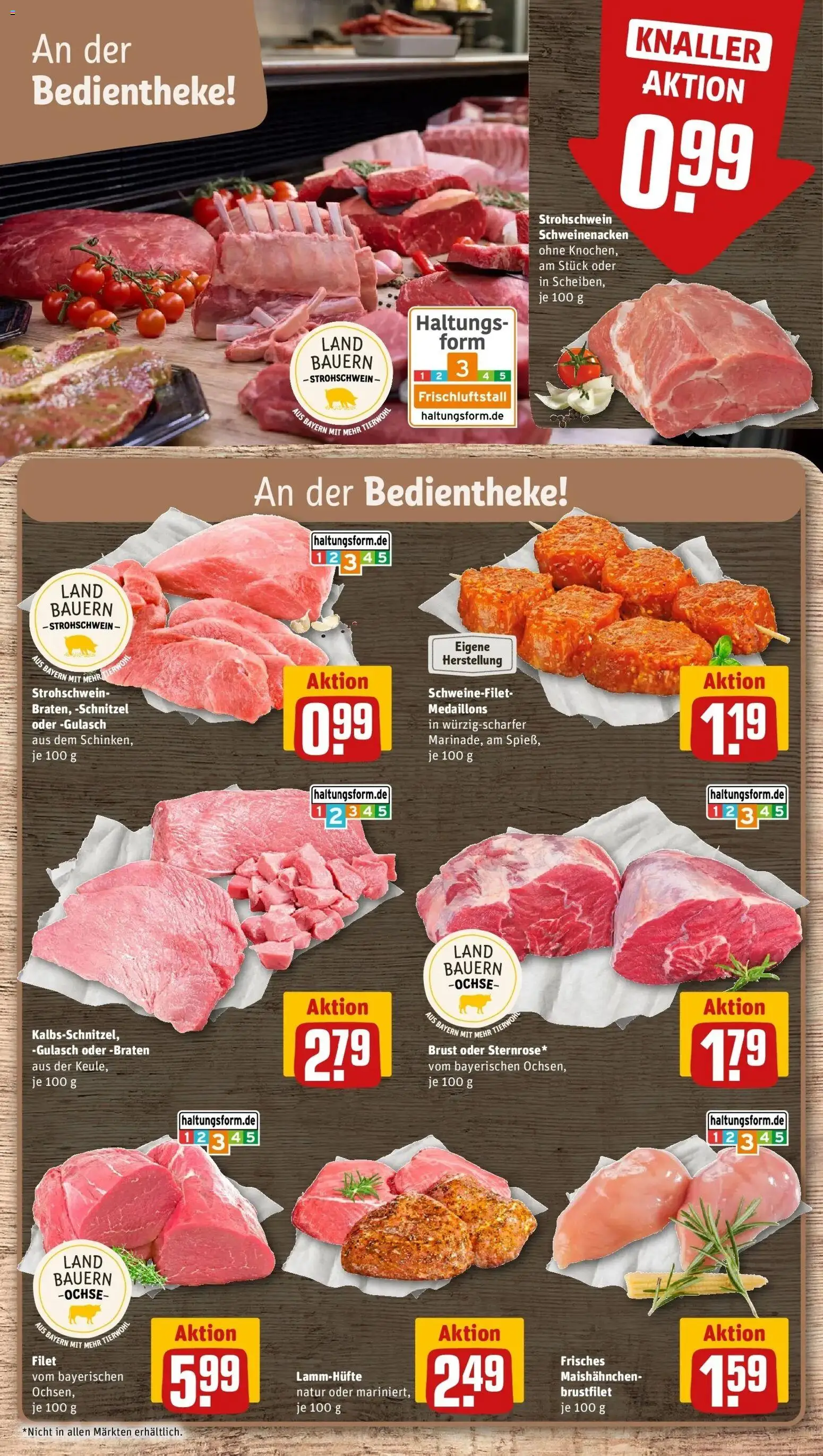 REWE Prospekt ab 14.09.2026 zum Blättern » Angebote | Seite: 6 | Produkte: Schweinenacken, Schnitzel, Schweinefilet, Gulasch