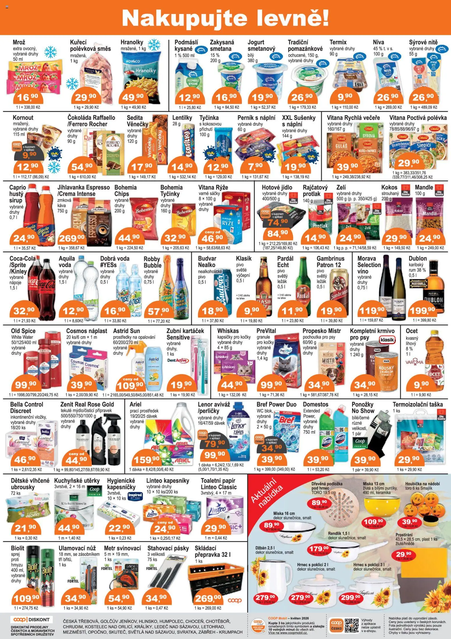 Konzum leták od 20.05.2026 | Strana: 2 | Produkty: Houbička, Káva, Pardál, Whiskas