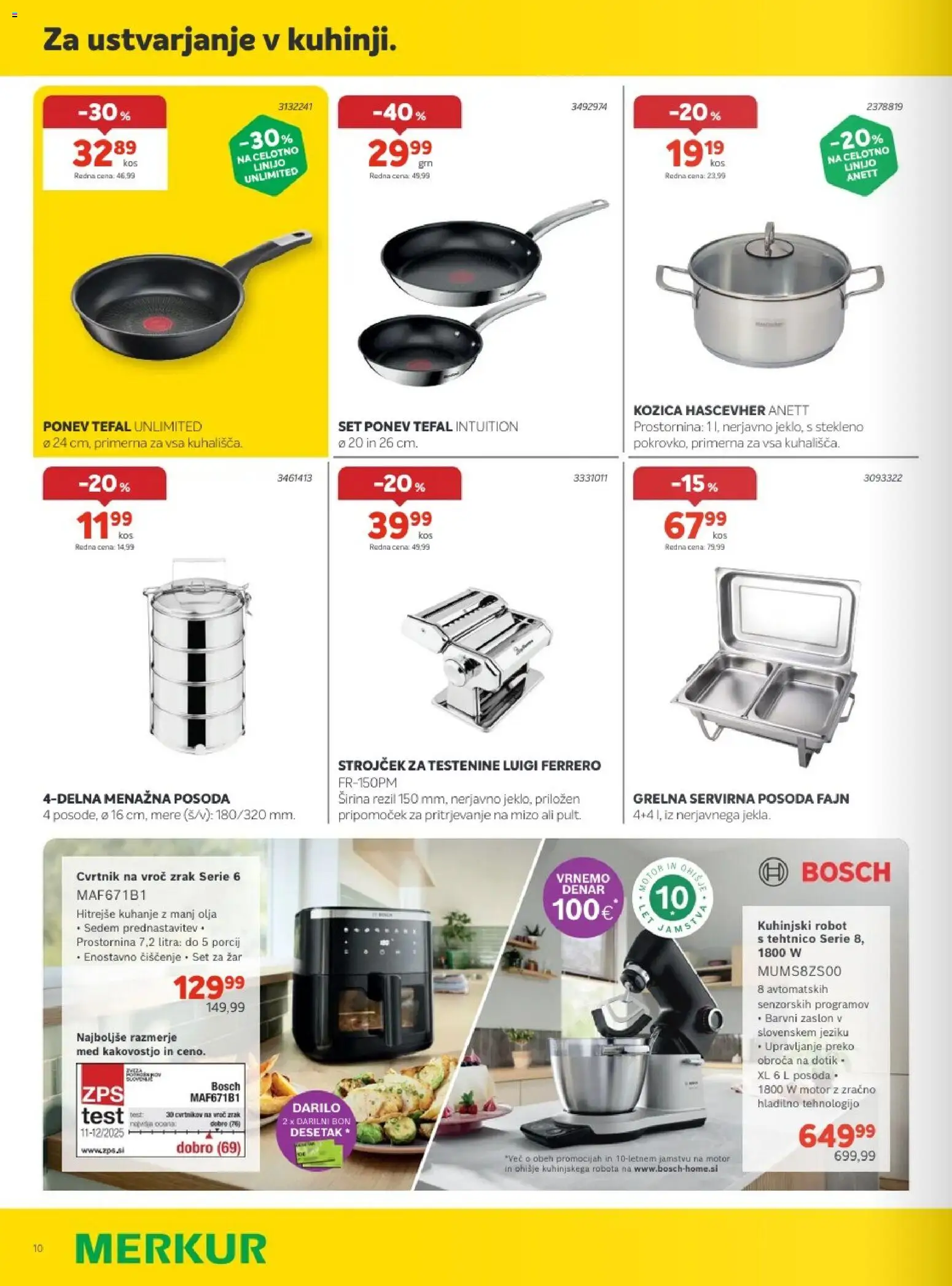 Novi Merkur katalog ponudbe – veljaven od 04.03.2026 | Stran: 10 | Izdelki: Zar, Robot, Testenine
