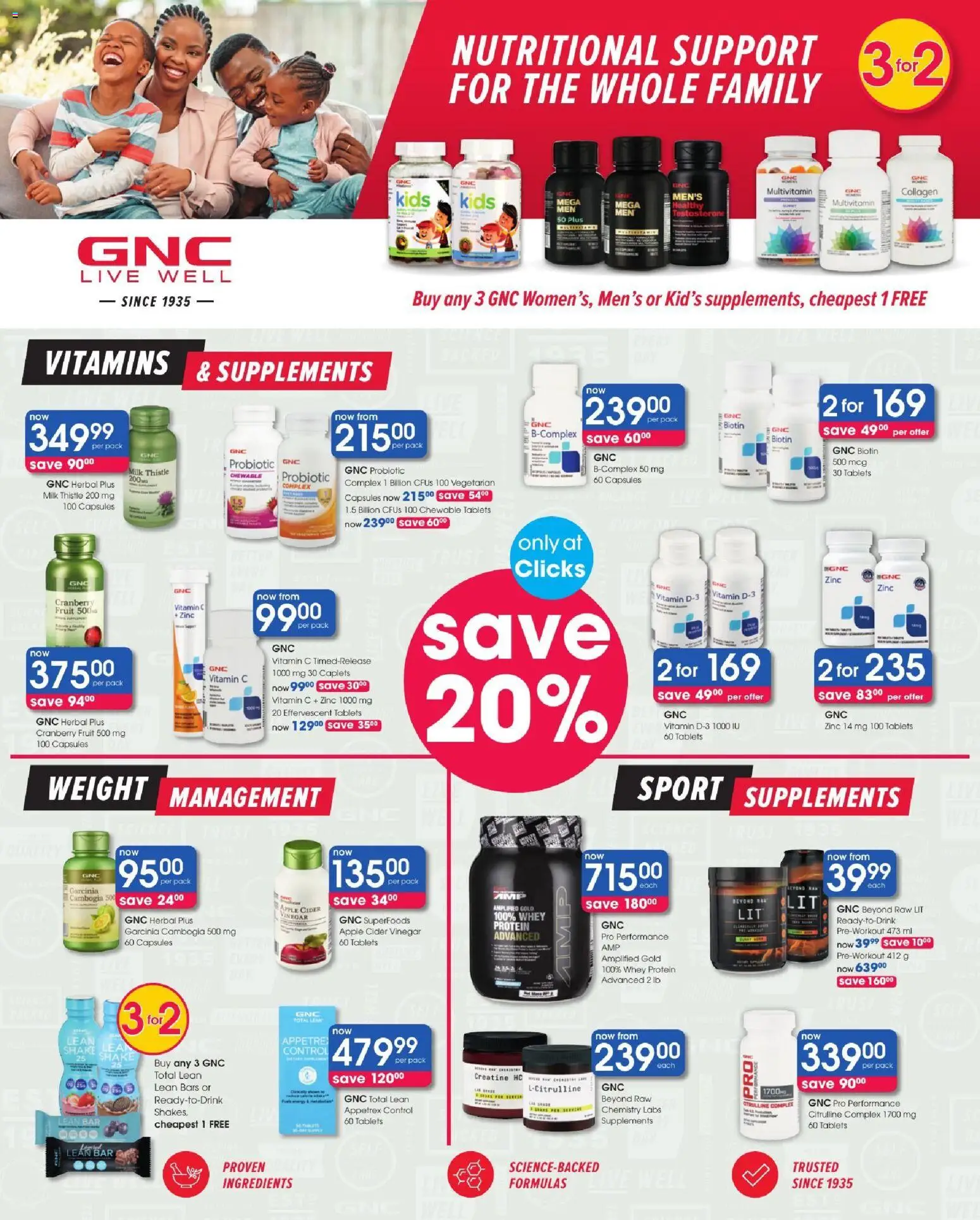 New Clicks catalogue – valid from 11/08/2026 | Page: 46 | Products: Protein, Cider, Milk, Fruit