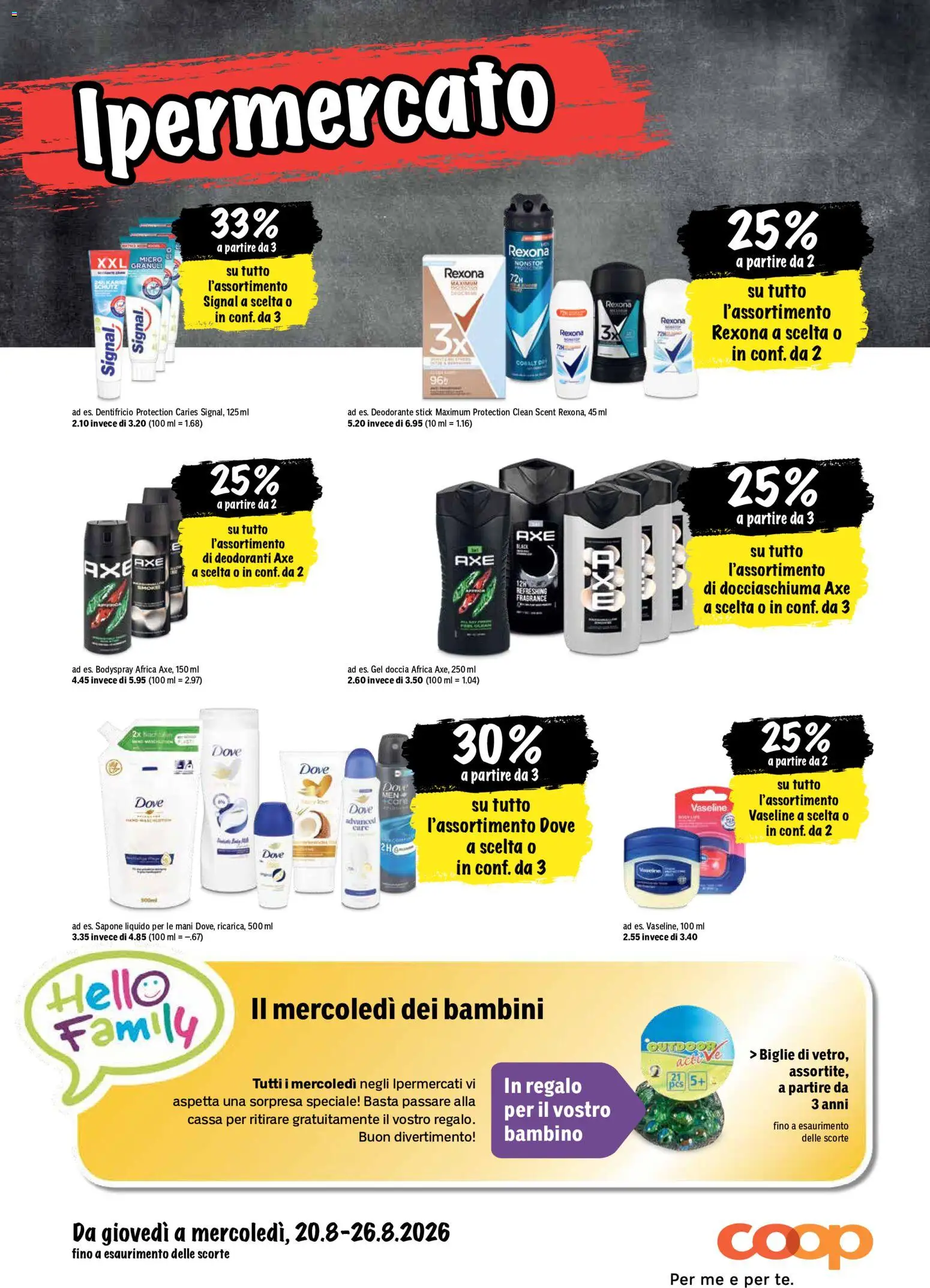 Coop aktionen IT – gültig ab 20.08.2026 | Seite: 28 | Produkte: Deodorant, Shower Gel