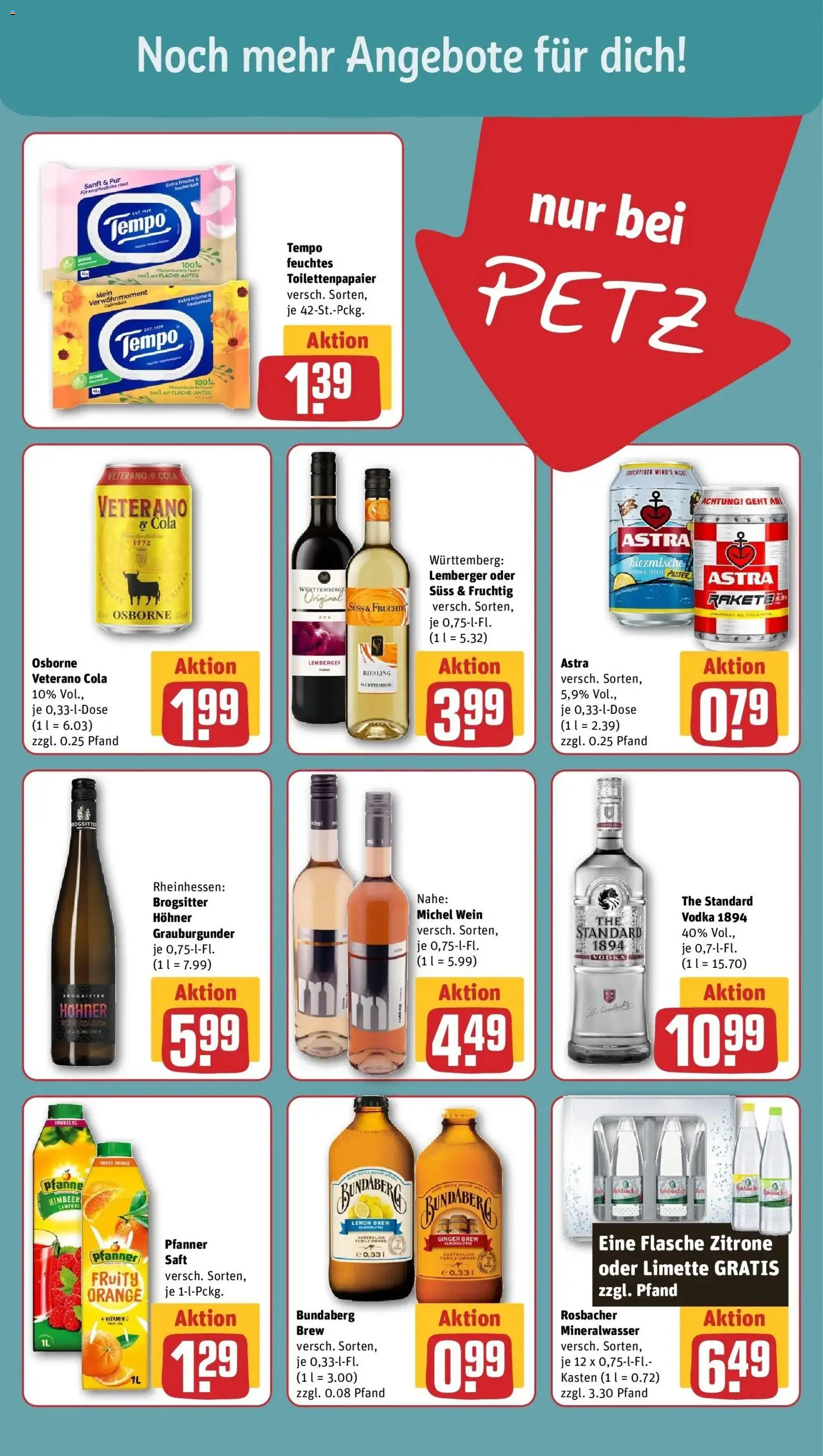 Rewe Prospekt Neunkirchen – gültig ab 27.07.2026 | Seite: 15 | Produkte: Cola, Zitrone, Limette, Saft