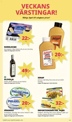 Tempo erbjudanden - Förhandsvisning av reklamblad från butik Tempo aktuell från 22/06/2026 | Sida: 4 | Produkter: Salt, Galler, Olja, Vitlök