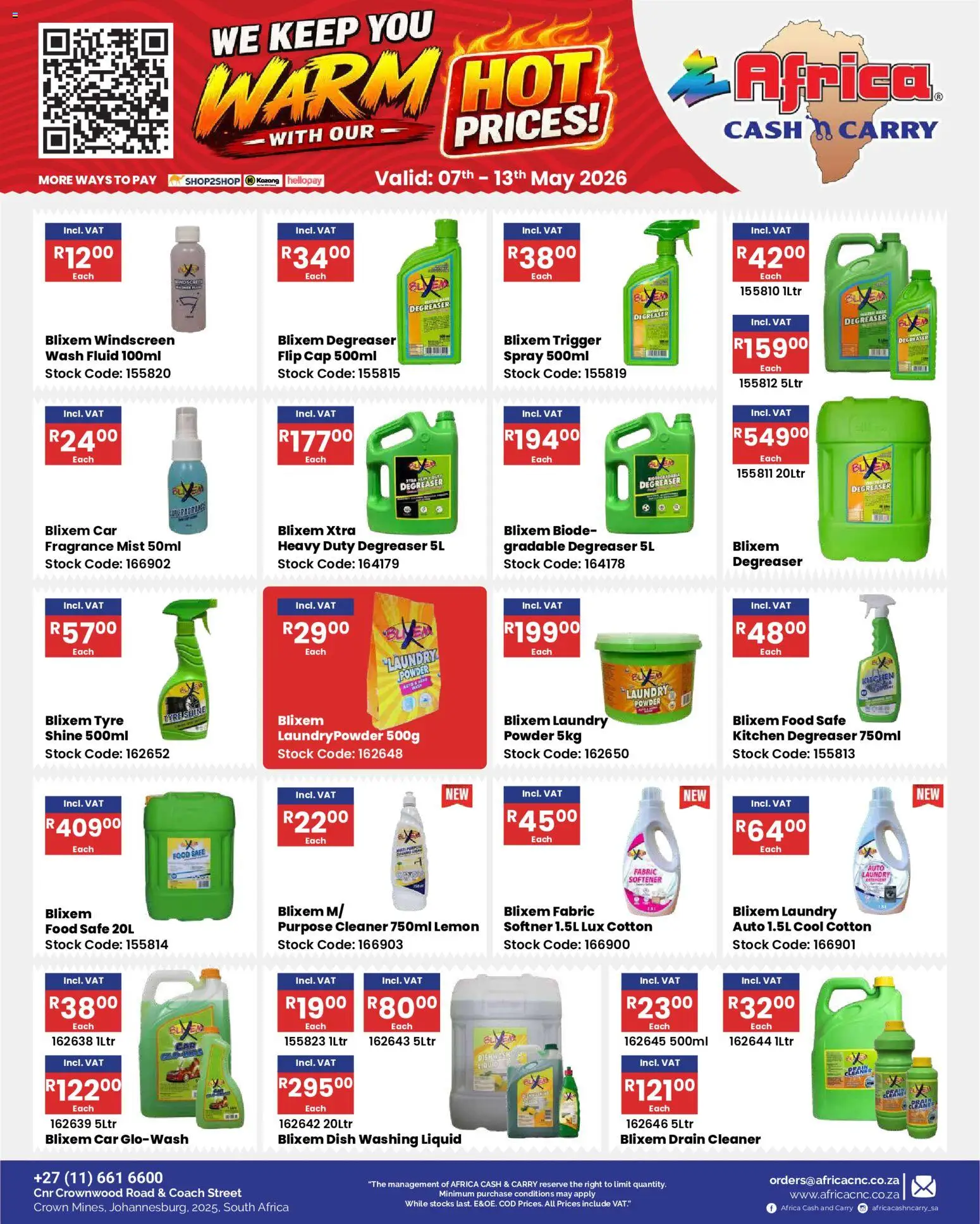 Africa Cash & Carry Specials | 07/05/2026 | How to get a limited discount? Save today! | South Africa