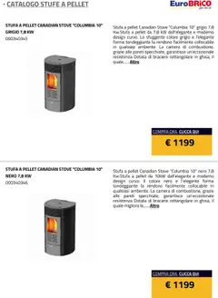 Anteprima del volantino Eurobrico Stufe a Pellet catalogo valido a partire dal 23.07.2025 | Pagina: 9 | Prodotti: Pellet, Stufa a pellet, Stufa