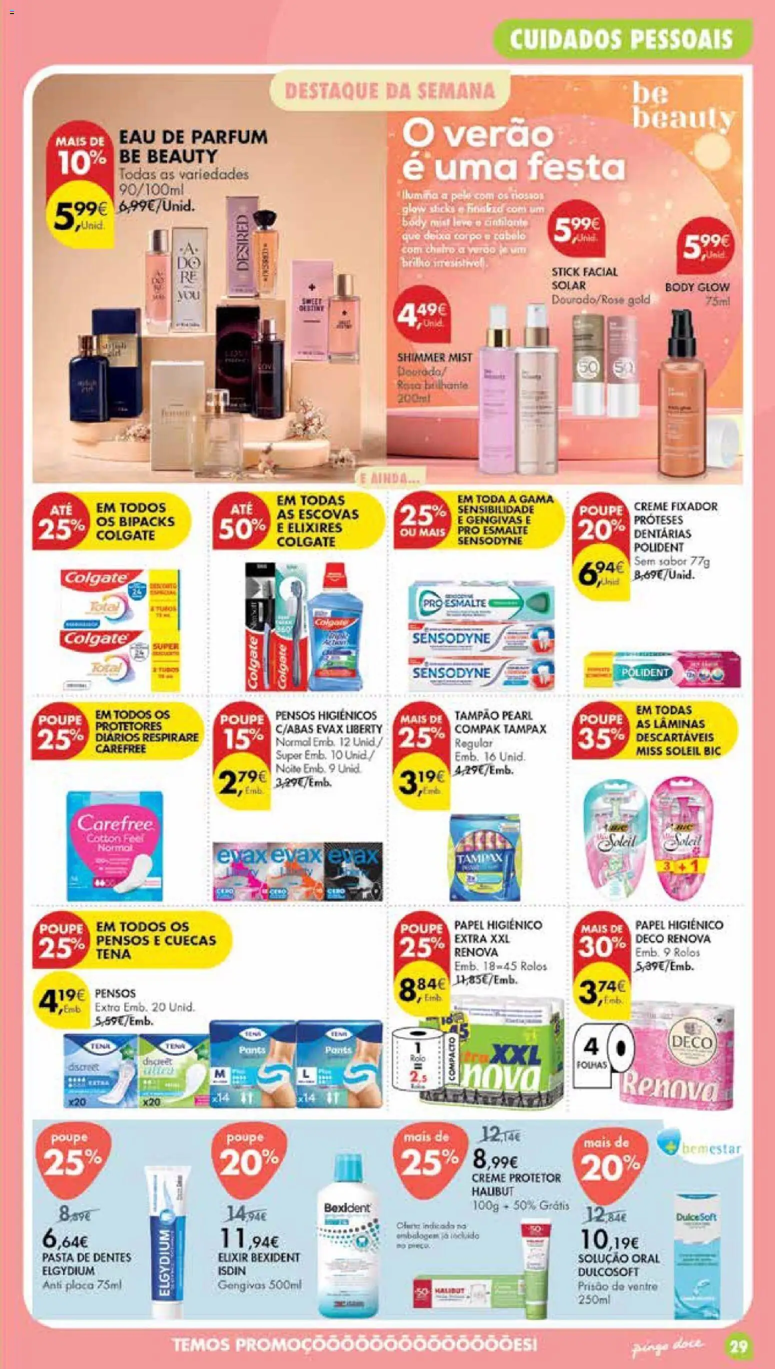 Pingo Doce Poupe Esta Semana Madeira │ válido de 26.05.2026 | Página: 29 | Produtos: Papel higiénico, Pensos higiénicos, Perfume, Fixador