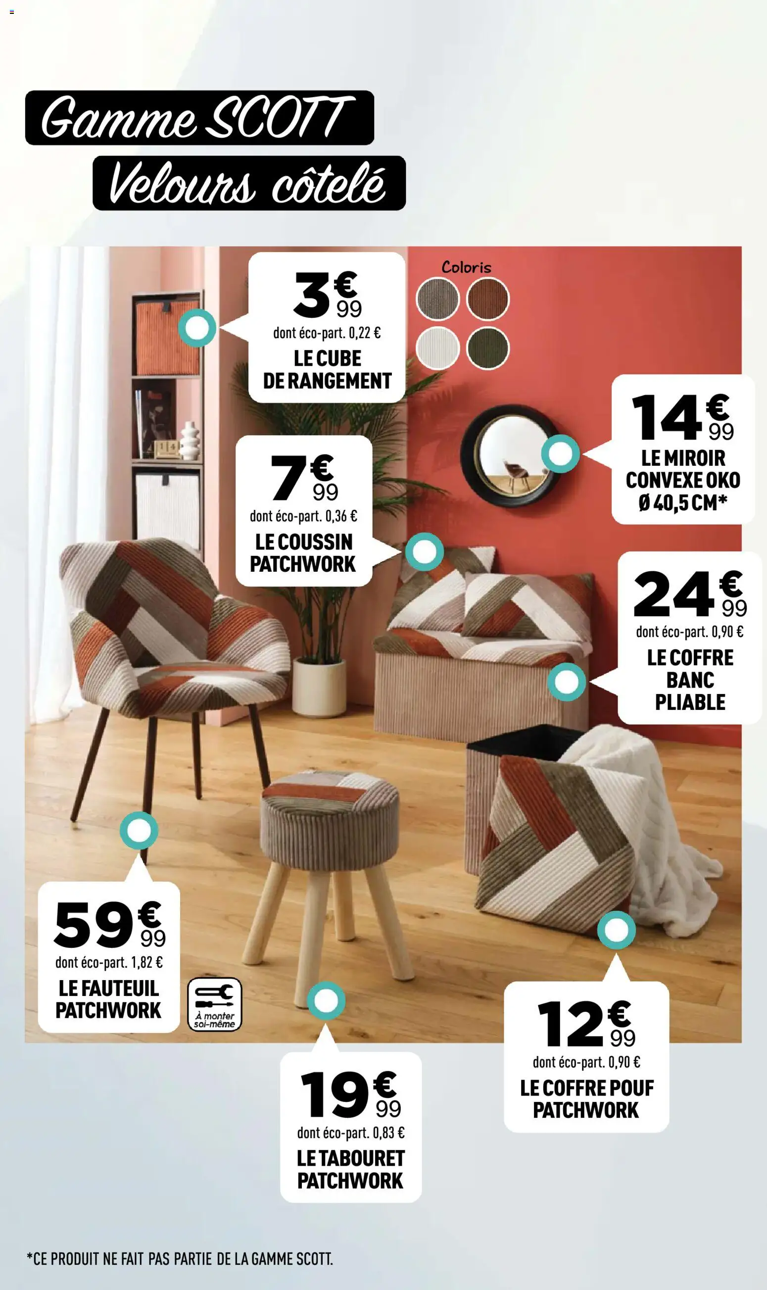 {H1} | Page: 4 | Produits: Cube de rangement, Le tabouret, Banc, Miroir