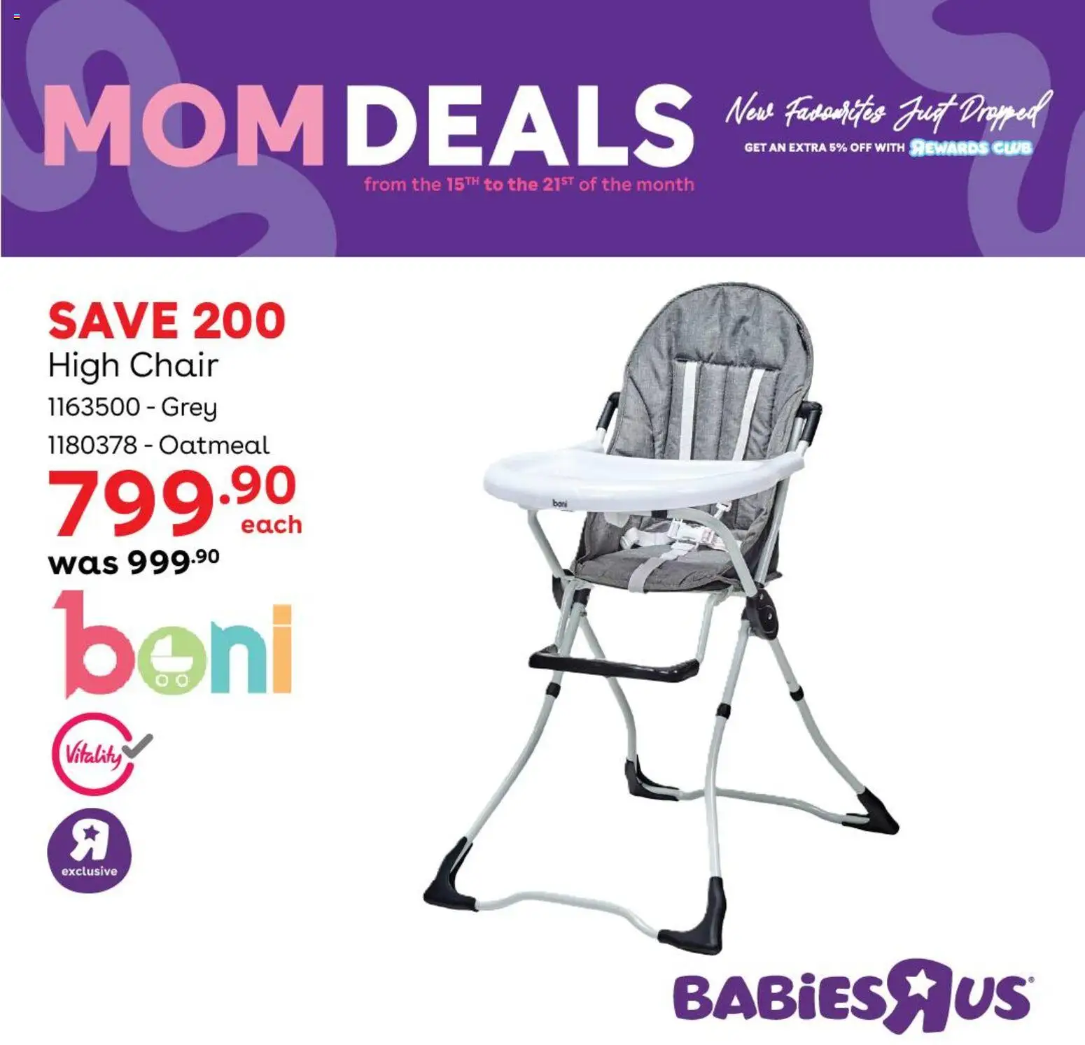 New Babies R Us catalogue – valid from 15.05.2026 | Page: 4 | Products: Chair