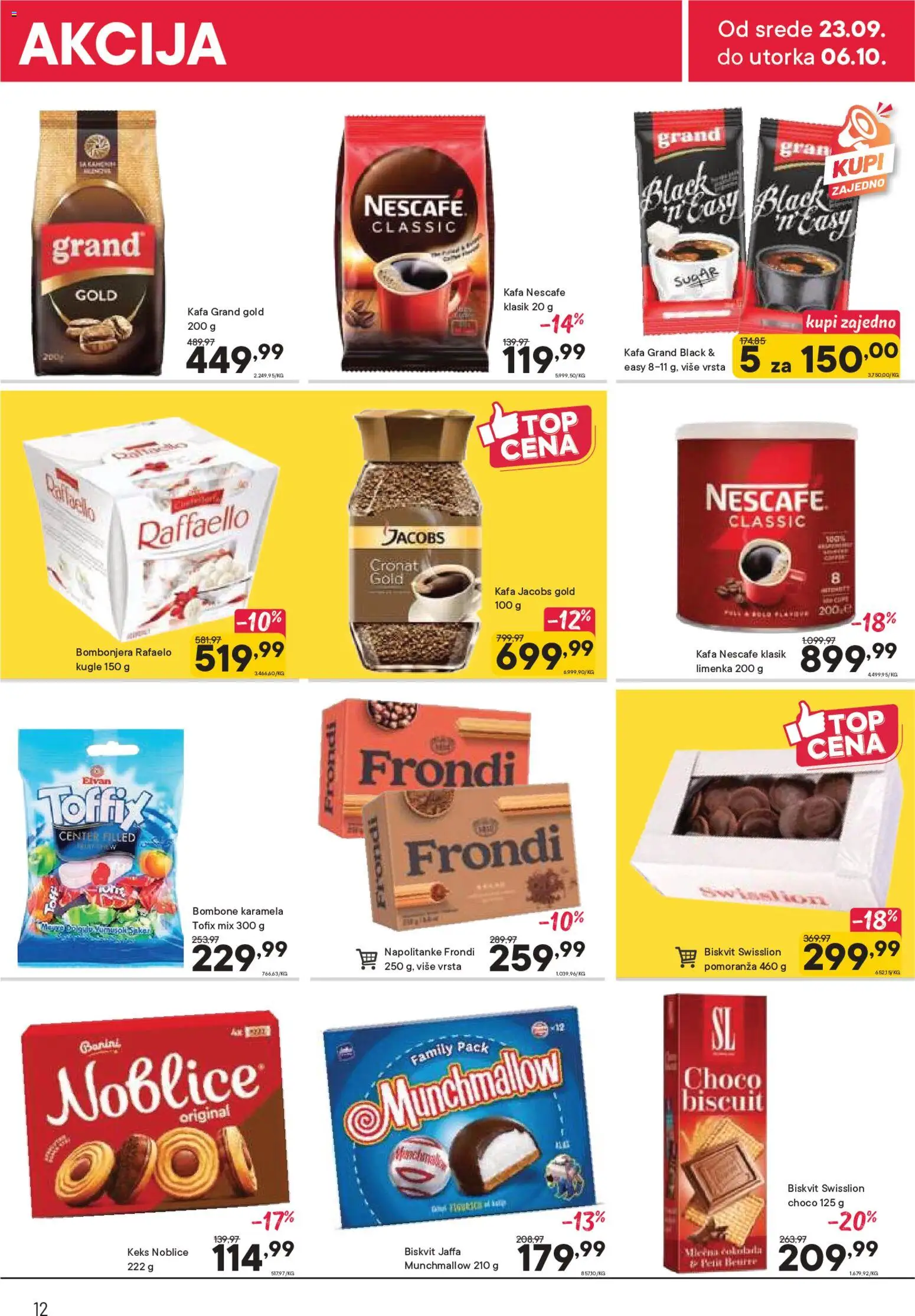 PerSu katalog - važi od 23.09.2026 | Strana: 12 | Proizvode: Bombone, Keks, Bombonjera, Napolitanke