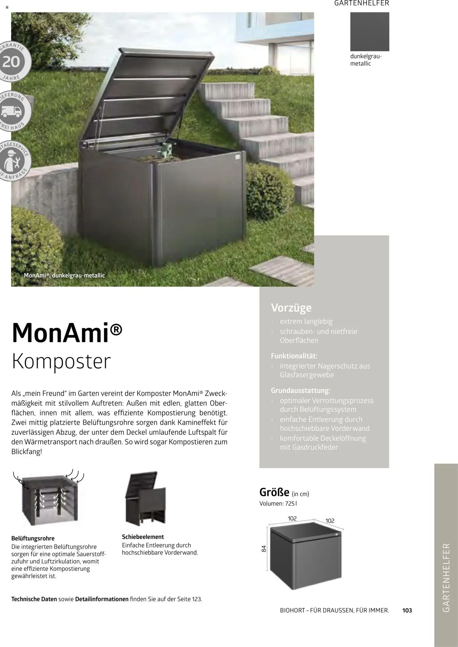 Dehner Biohort – Metall für Garten & Terrasse – gültig ab 01.01.2026 | Seite: 103