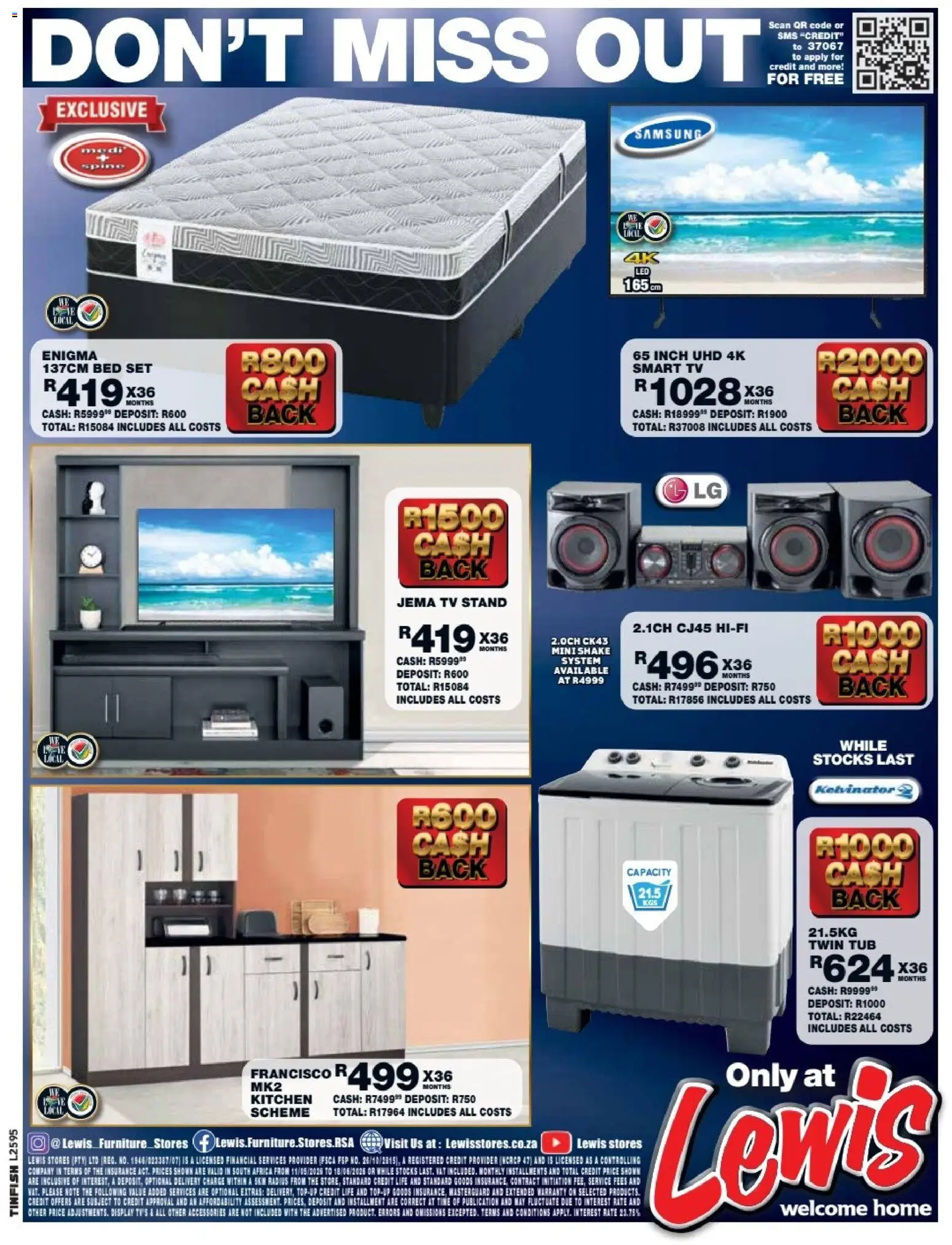 New Lewis Stores catalogue – valid from 11.05.2026 | Page: 4 | Products: Bed, TV
