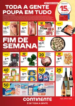 Pré-visualização Continente Fim de Semana à Continente válido de 21/08/2026