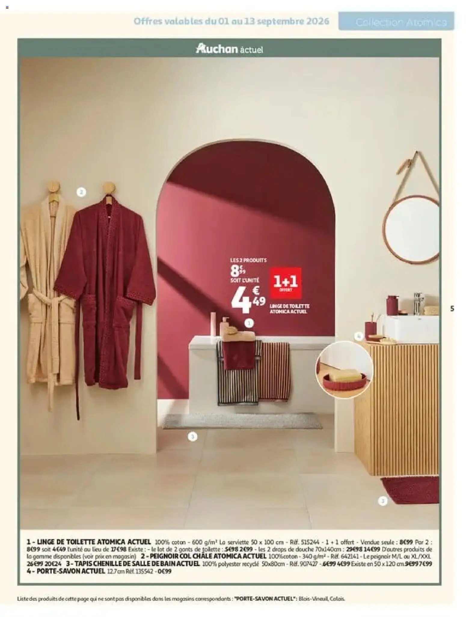 {H1} | Page: 5 | Produits: Porte-savon, Coton, Tapis, Châle