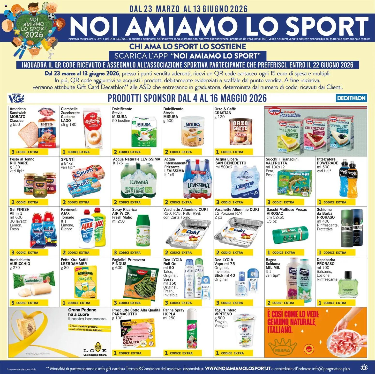 Volantino Paghi Poco del 04.05.2026 | Pagina: 1 | Prodotti: Prosciutto Cotto, Caffè, Panna, Bagno