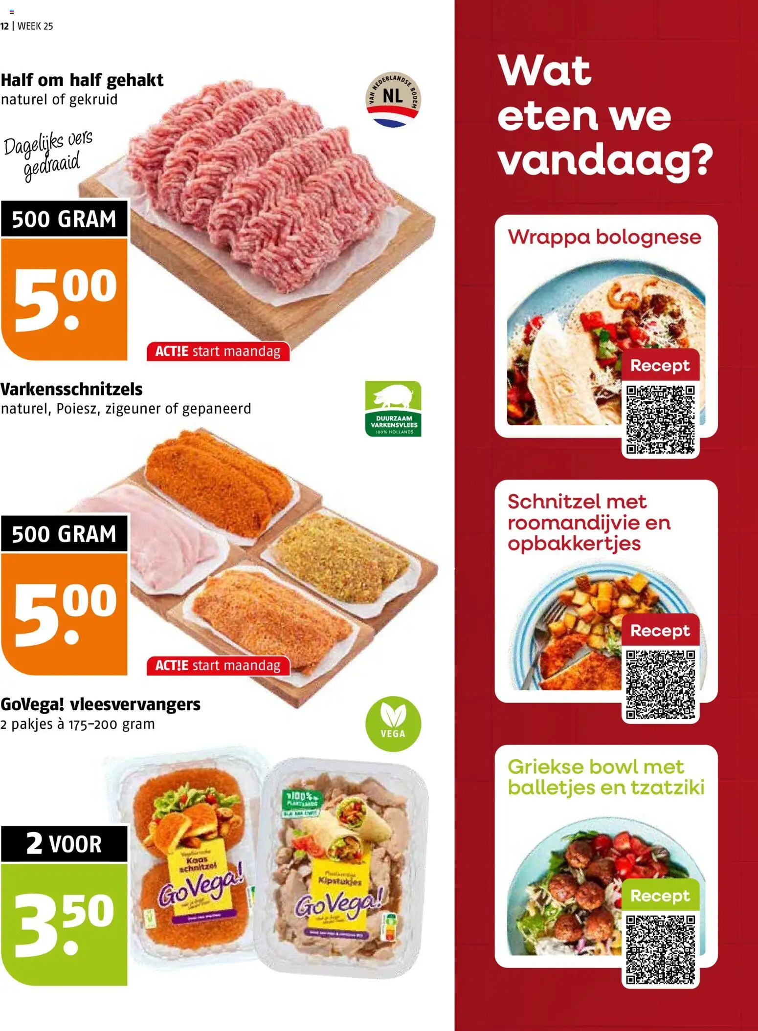 {H1} | Pagina: 12 | Producten: Varkensvlees, Gehakt, Schnitzel