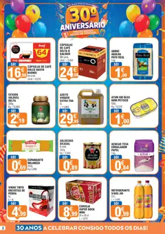 Pré-visualização E.Leclerc folheto Aniversário Alimentar Lamego válido de 15/10/2026 | Página: 2 | Produtos: Super bock, Óleo, Café, Açúcar