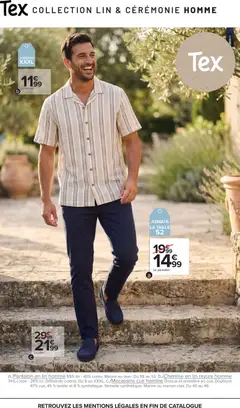 Carrefour - Prévisualisation de Carrefour Spécial Lin & cérémonie valide à partir de 28.04.2026 | Page: 9 | Produits: Coton, Chemise, Pantalon