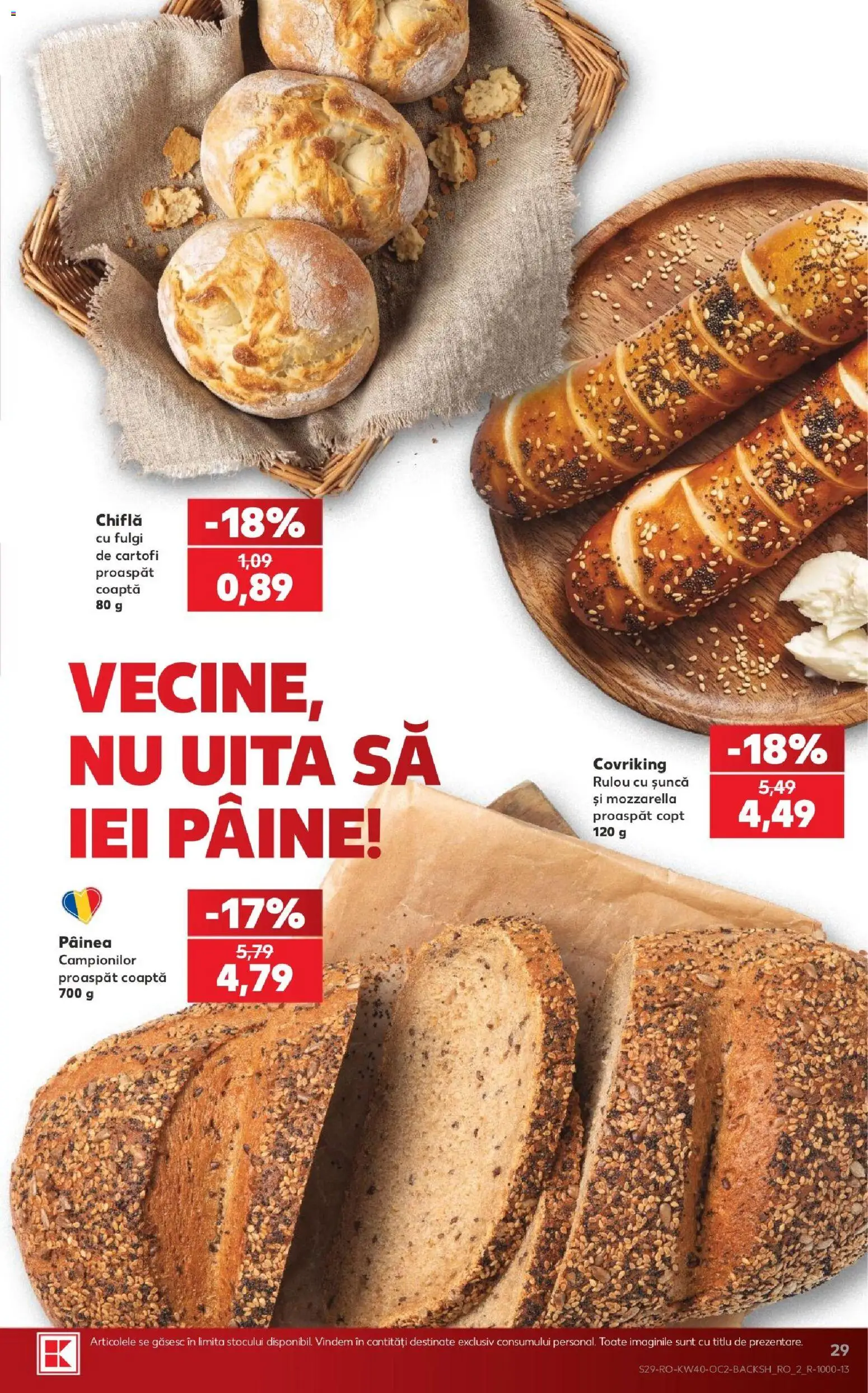 Kaufland RO akciós ujság - amely érvényes a következő dátumtól: 2026.09.30. | Oldal: 29 | Termékek: Mozzarella