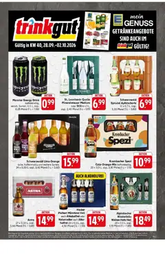 Edeka Prospekt Reutlingen ab 28.09.2026 gültig | Seite: 66 | Produkte: Energy, Mineralwasser, Monster, Krombacher