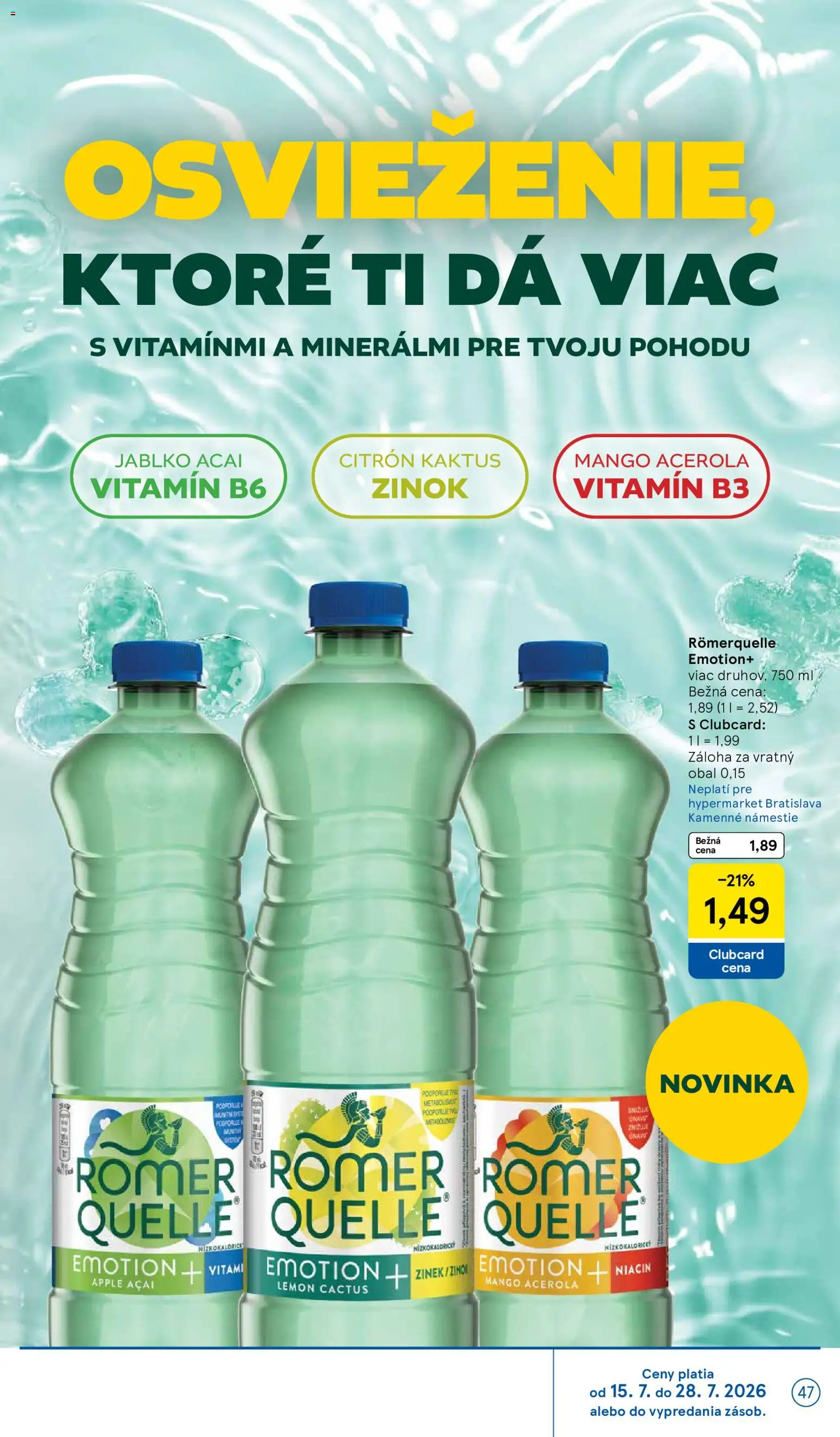 Nové Tesco akcie – leták je platný od 22.07.2026 | Strana: 47 | Produkty: Apple, Mango