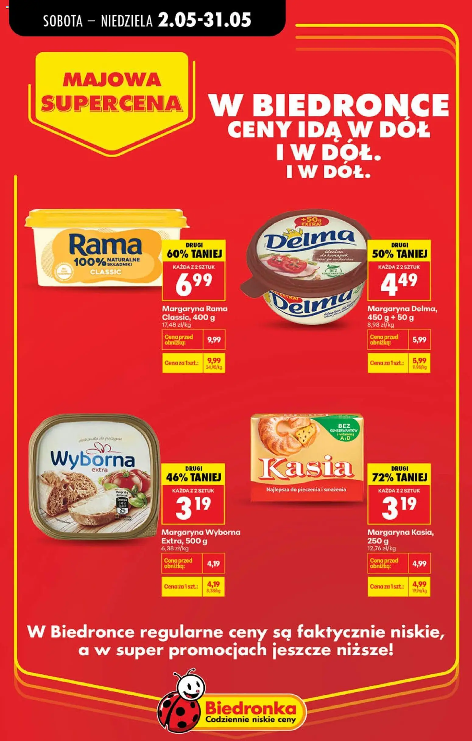 Biedronka Polsko leták - Majowa supercena od 02.05.2026 | Strana: 4 | Produkty: Rama
