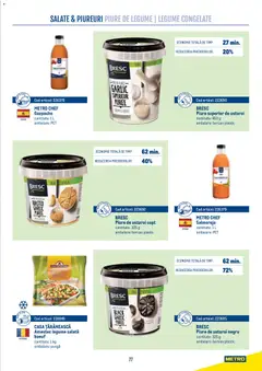 Ofertele Metro valabile de la 21.04.2026 | Pagină: 77 | Produse: Pungă, Borcan, Salată, Legume