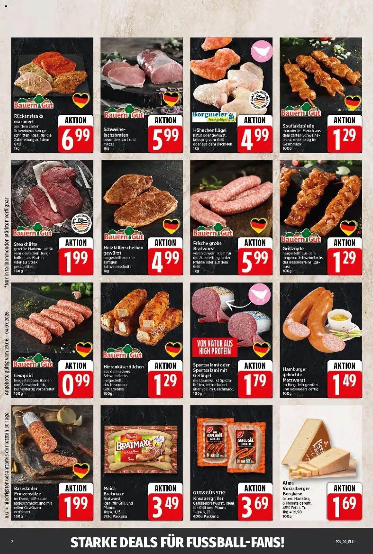 Elli Markt Prospekt Langenberg – gültig ab 29.06.2026 | Seite: 2 | Produkte: Backofen, Steak, Fleisch, Griller