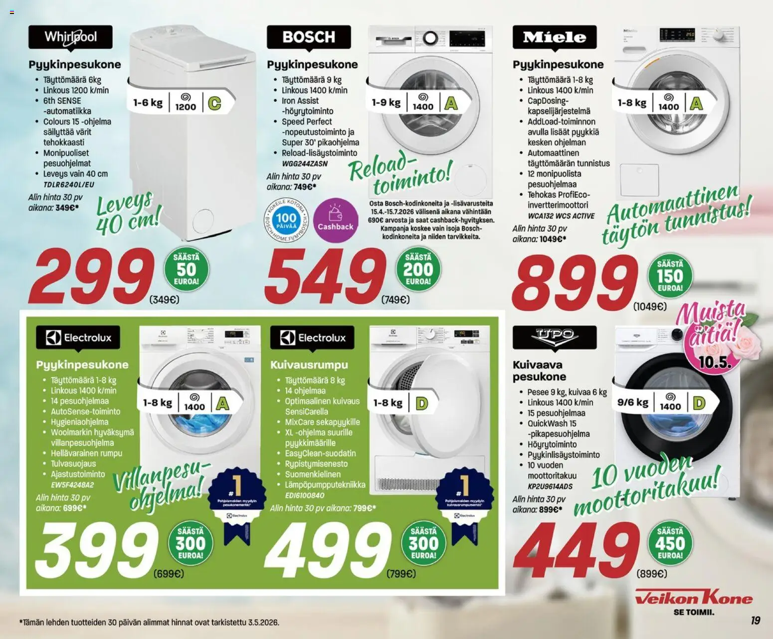 Veikon Kone tarjoukset – voimassa 04.05.2026 alkaen | Sivu: 19