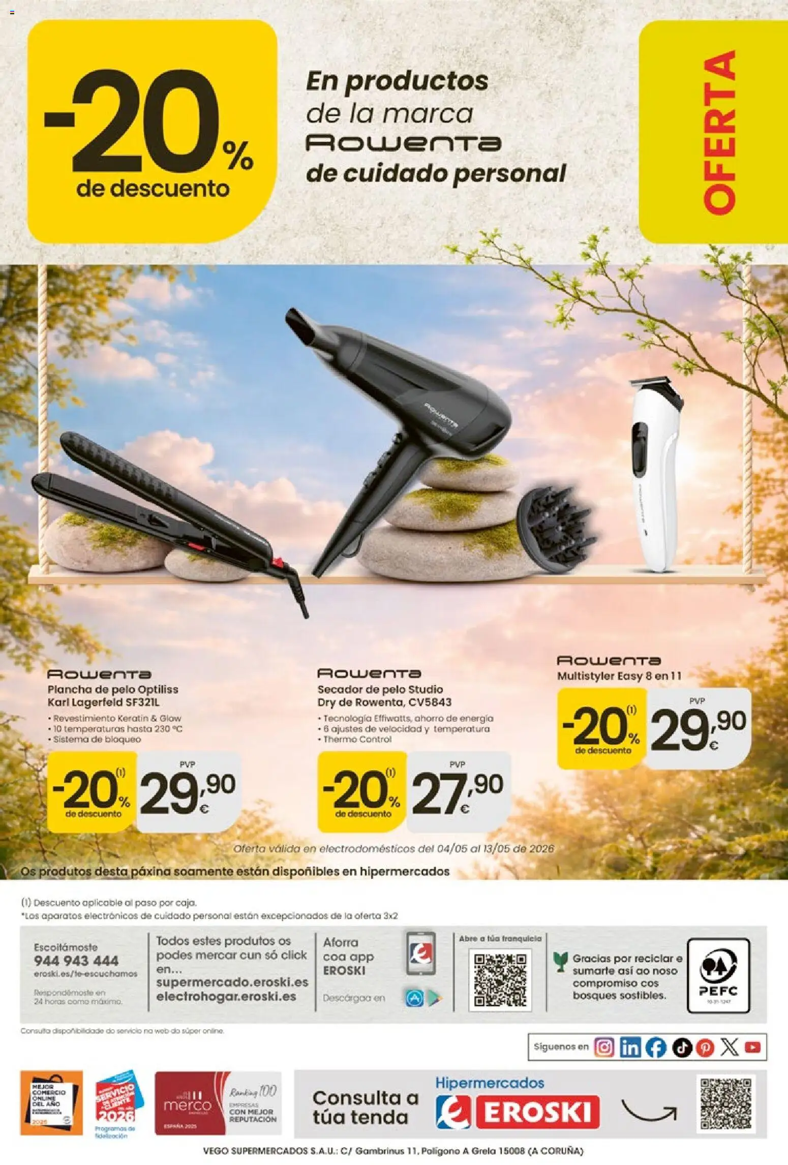 Eroski 3x2 En toda  la perfumería y parafarmacia │ válido desde el 30.04.2026 | Página: 12